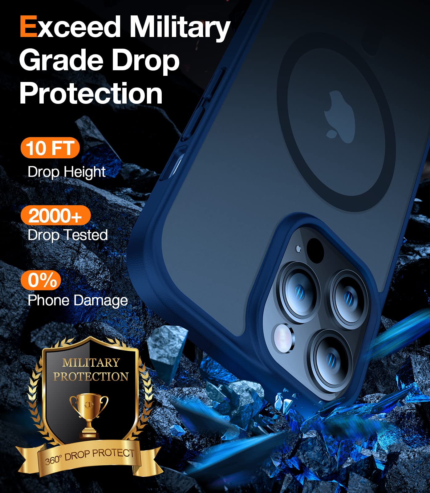 Foto 4 pulgar | Funda De Teléfono Torras Magnetic Para Iphone 12/12 Pro Blue - Venta Internacional.