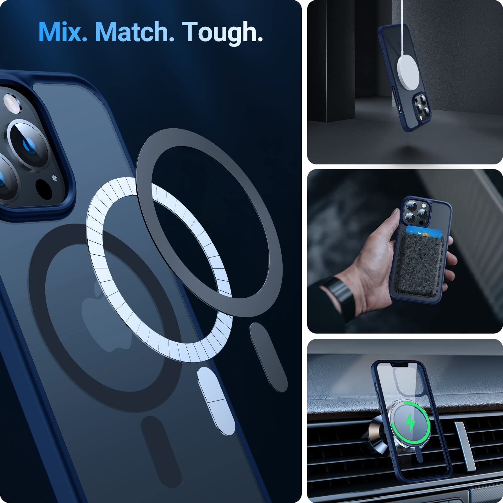 Foto 8 pulgar | Funda De Teléfono Torras Magnetic Para Iphone 12/12 Pro Blue - Venta Internacional.