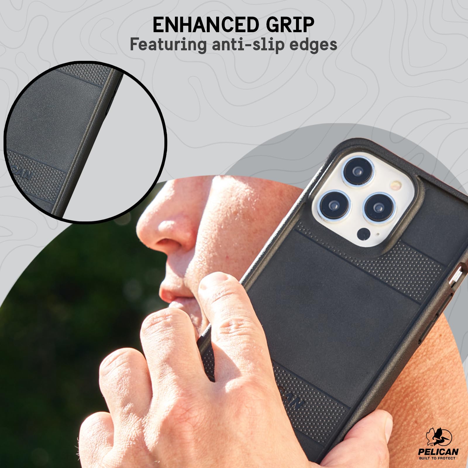 Foto 5 pulgar | Funda Para Teléfono Pelican Protector Series Iphone 15 Pro Negra - Venta Internacional.