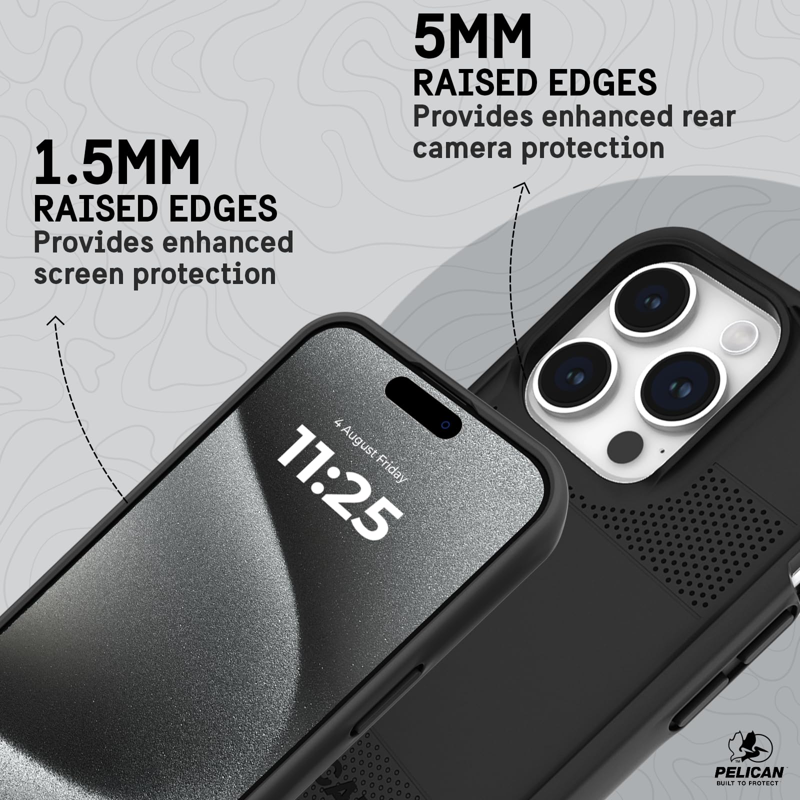 Foto 7 pulgar | Funda Para Teléfono Pelican Protector Series Iphone 15 Pro Negra - Venta Internacional.