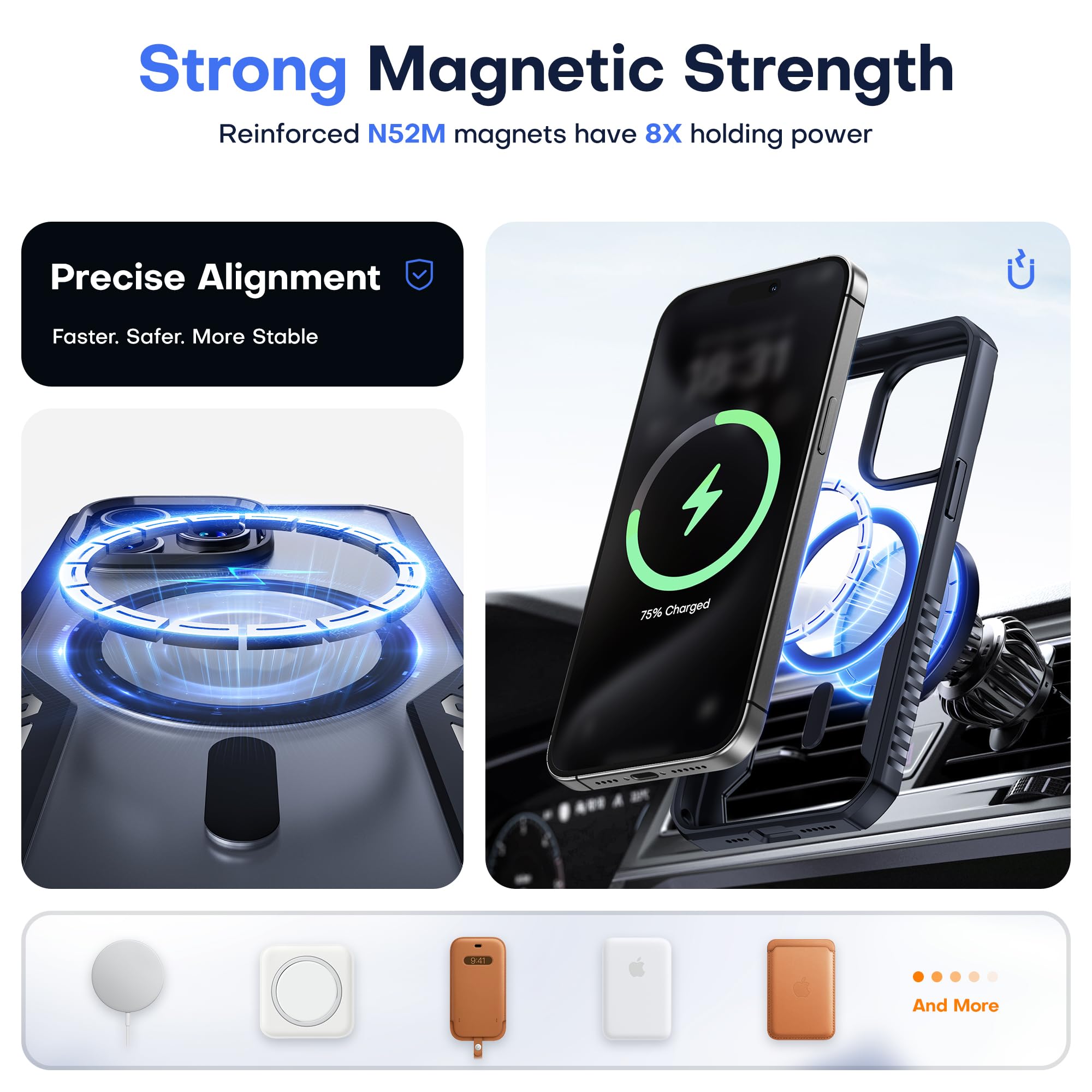 Foto 3 | Funda Mobosi Para Iphone 15 Pro Max Con Protector De Pantalla - Venta Internacional.