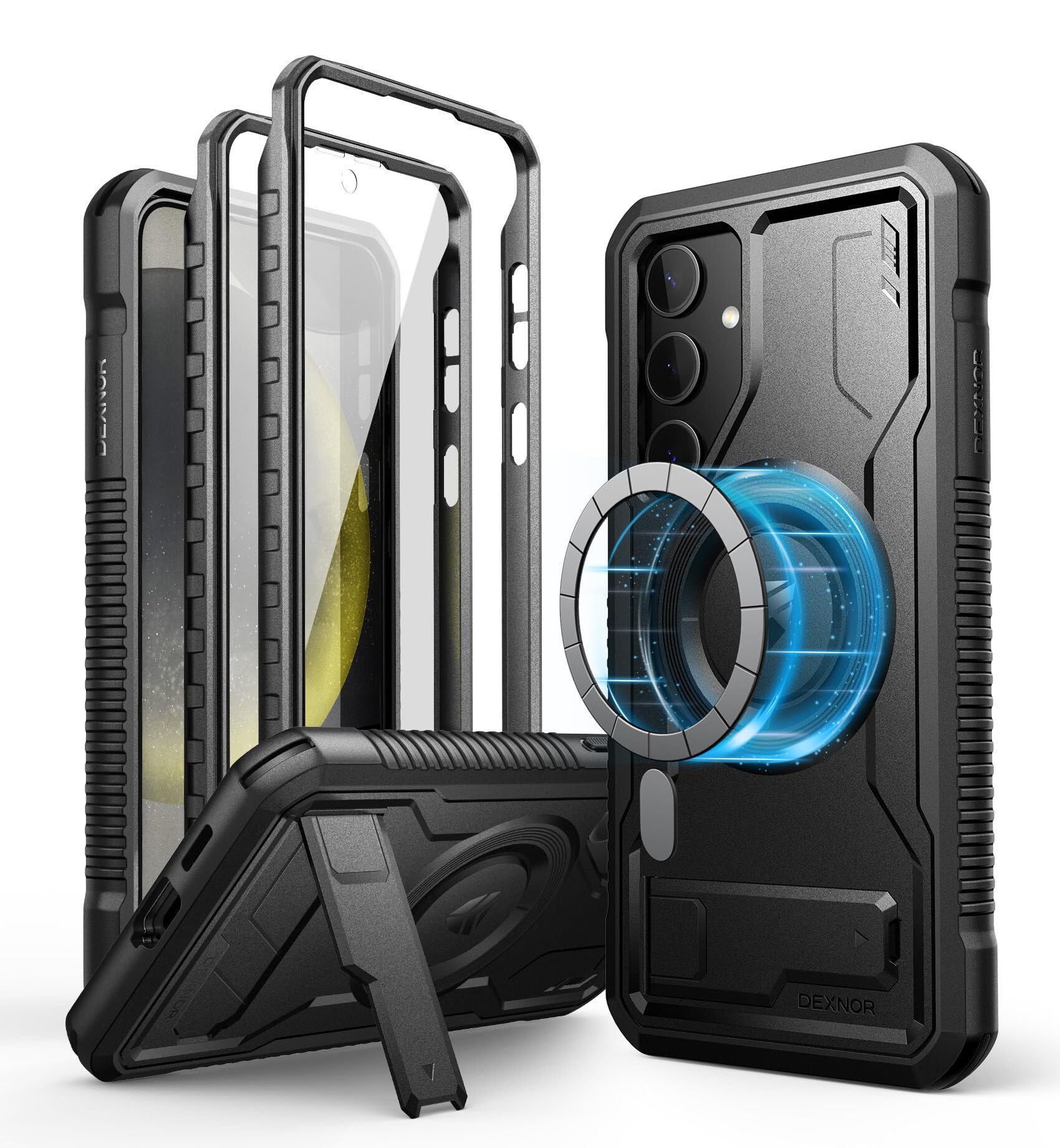 Foto 2 pulgar | Funda Magnética Dexnor Para Samsung Galaxy S24 Plus Negra - Venta Internacional.
