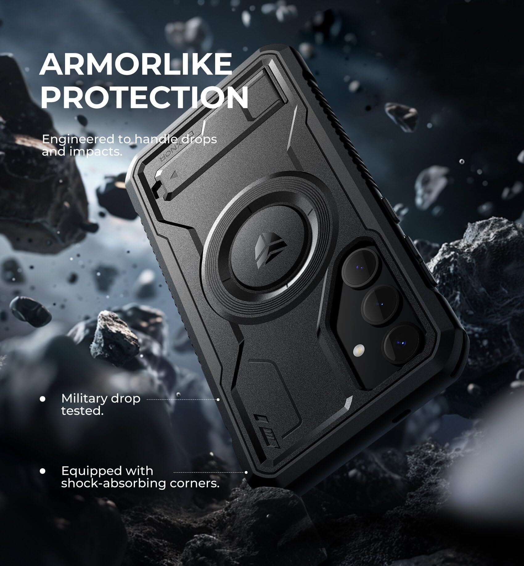 Foto 7 pulgar | Funda Magnética Dexnor Para Samsung Galaxy S24 Plus Negra - Venta Internacional.