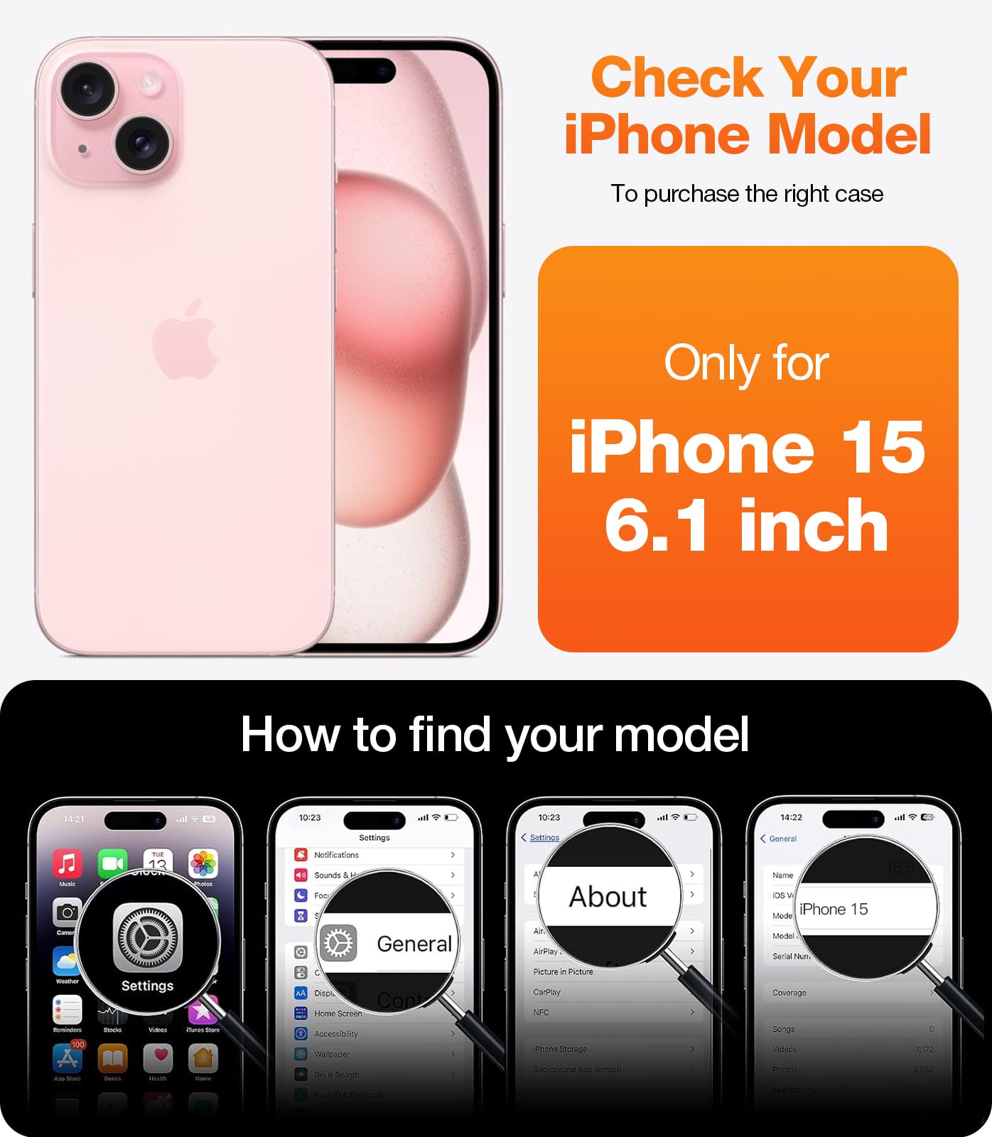 Foto 8 pulgar | Funda Para Teléfono Torras, Mejorada, Con Giro De 360°, Soporte Magnético Para Iphone 15 - Venta Internacional.