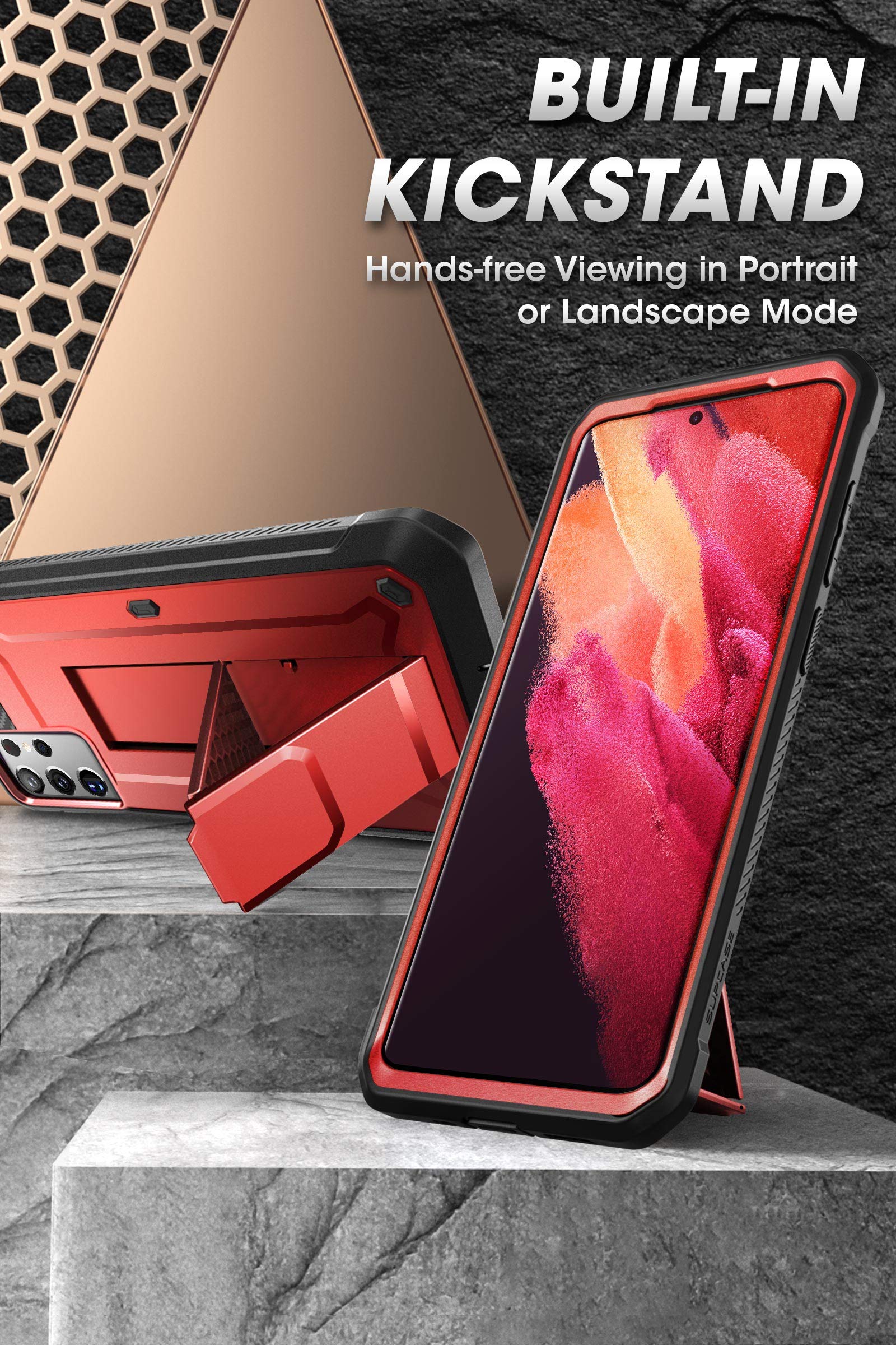 Foto 4 pulgar | Funda Supcase Unicorn Beetle Pro Para Samsung Galaxy S21 Ultra - Venta Internacional.