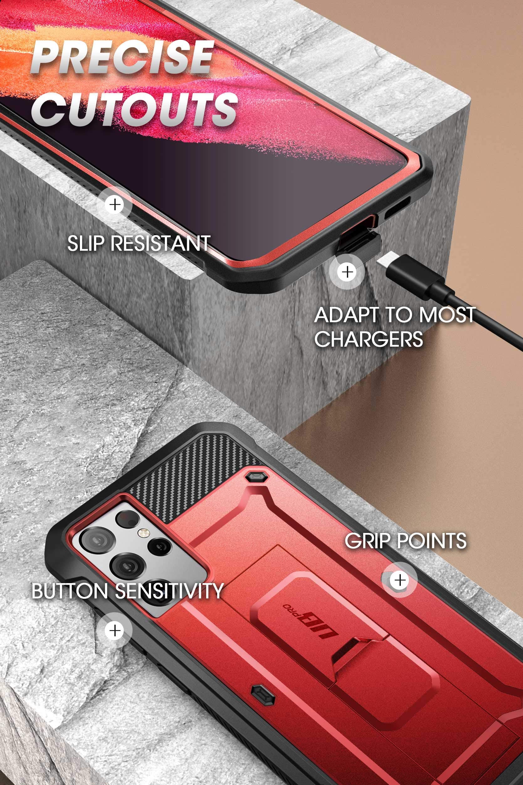 Foto 7 pulgar | Funda Supcase Unicorn Beetle Pro Para Samsung Galaxy S21 Ultra - Venta Internacional.