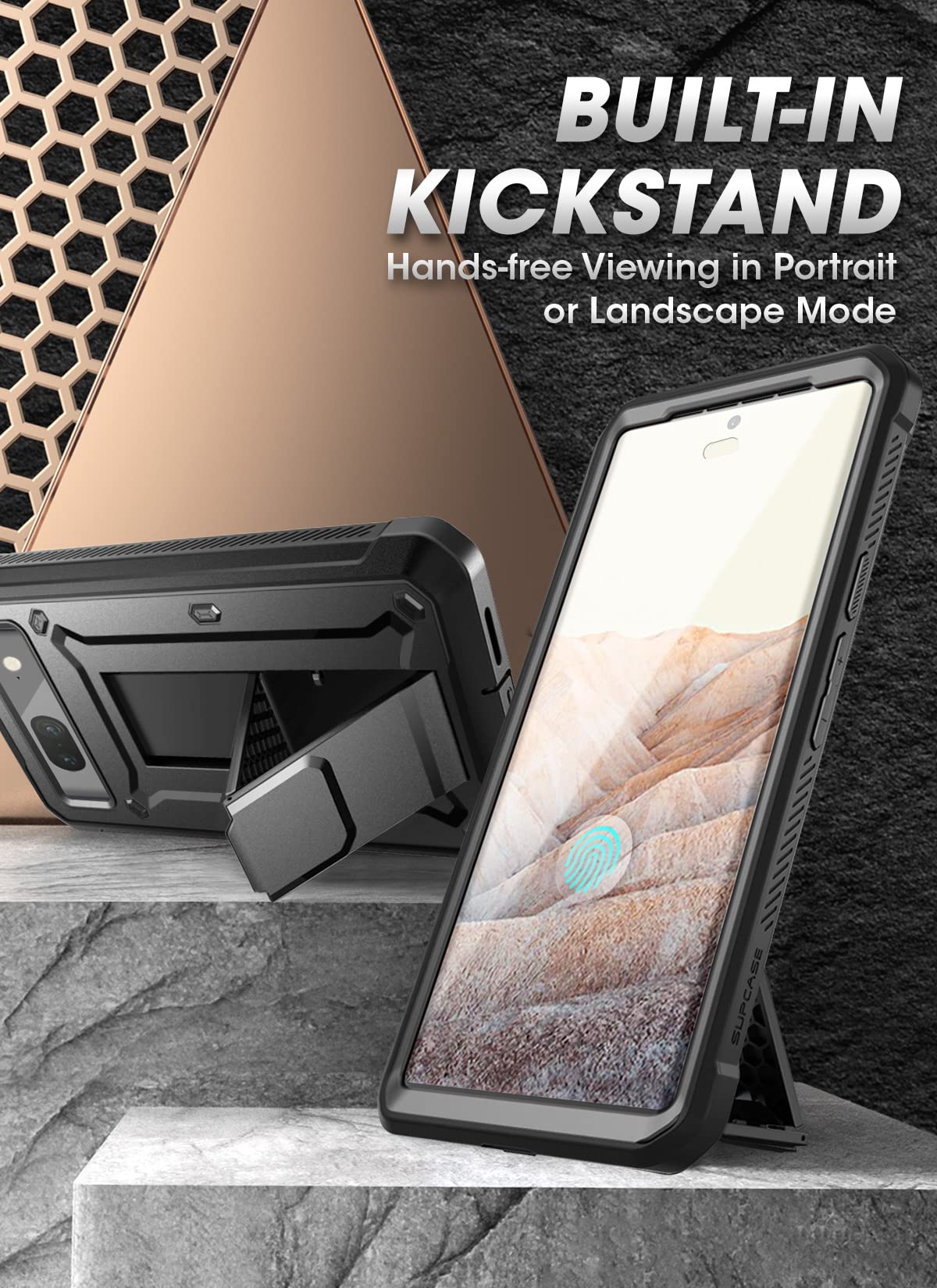 Foto 5 pulgar | Funda De Teléfono Supcase Outdoor Para Google Pixel 7 Unicorn Beetle Pro - Venta Internacional.