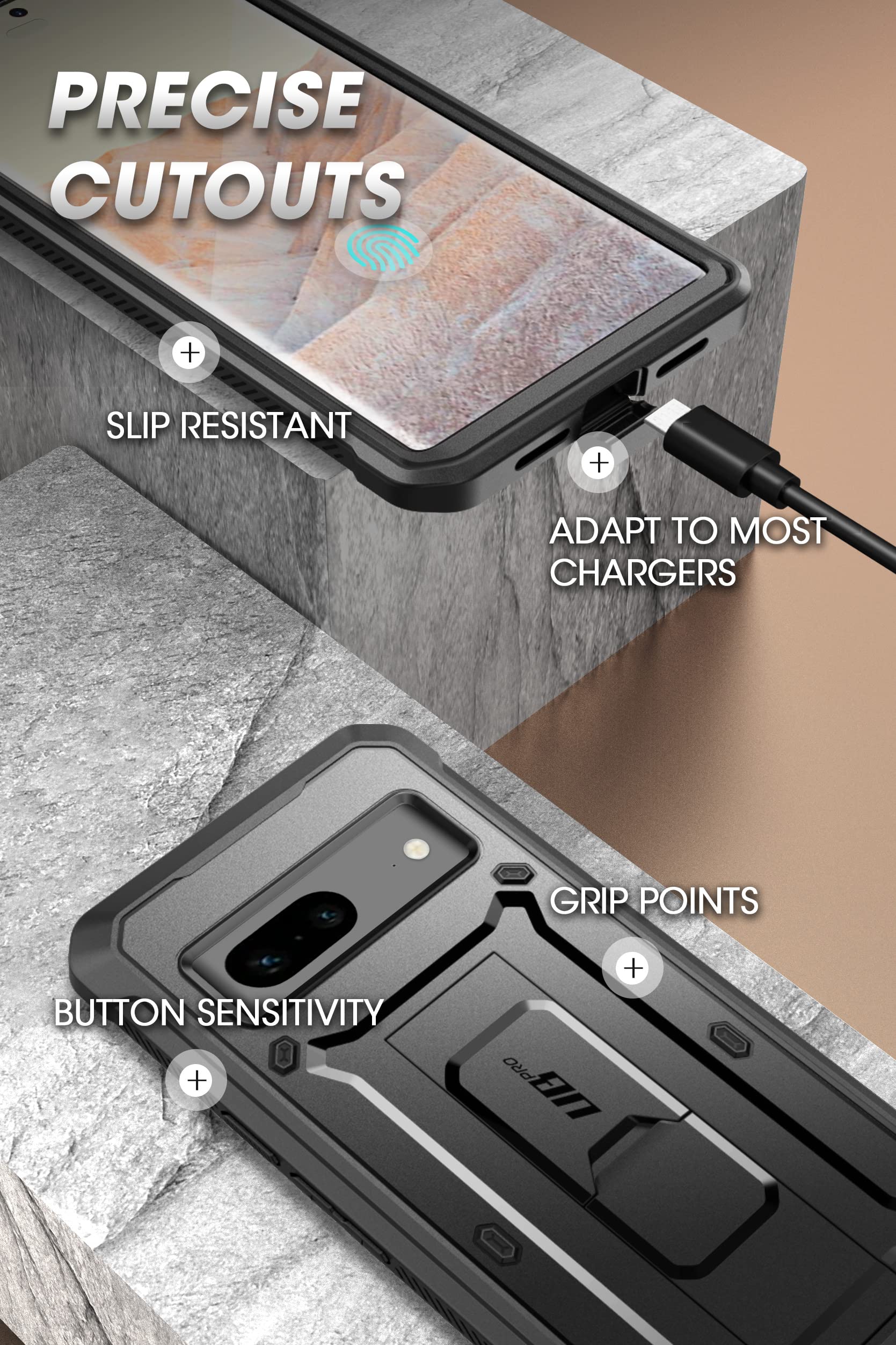 Foto 8 pulgar | Funda De Teléfono Supcase Outdoor Para Google Pixel 7 Unicorn Beetle Pro - Venta Internacional.