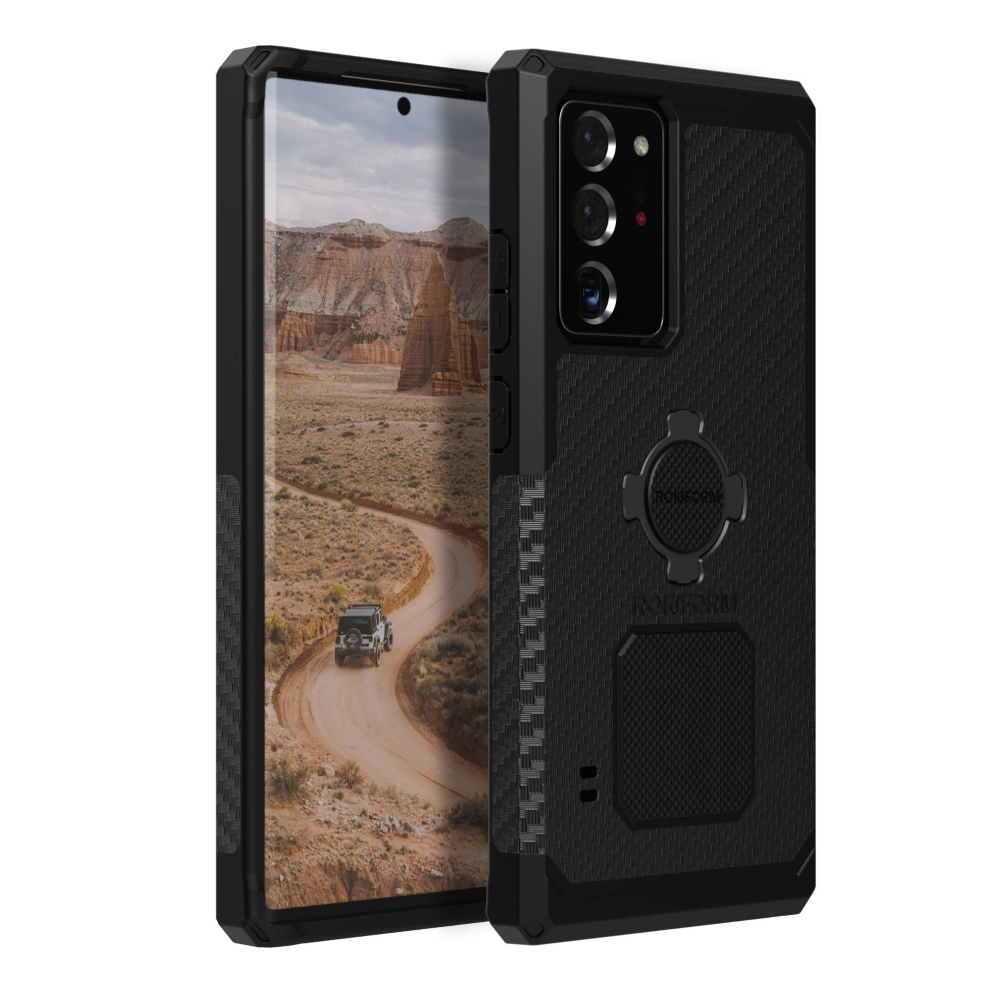 Funda Rokform Para Galaxy Note 20, Ultra Magnética, Con Cierre Giratorio, Color Negro - Venta Internacional.