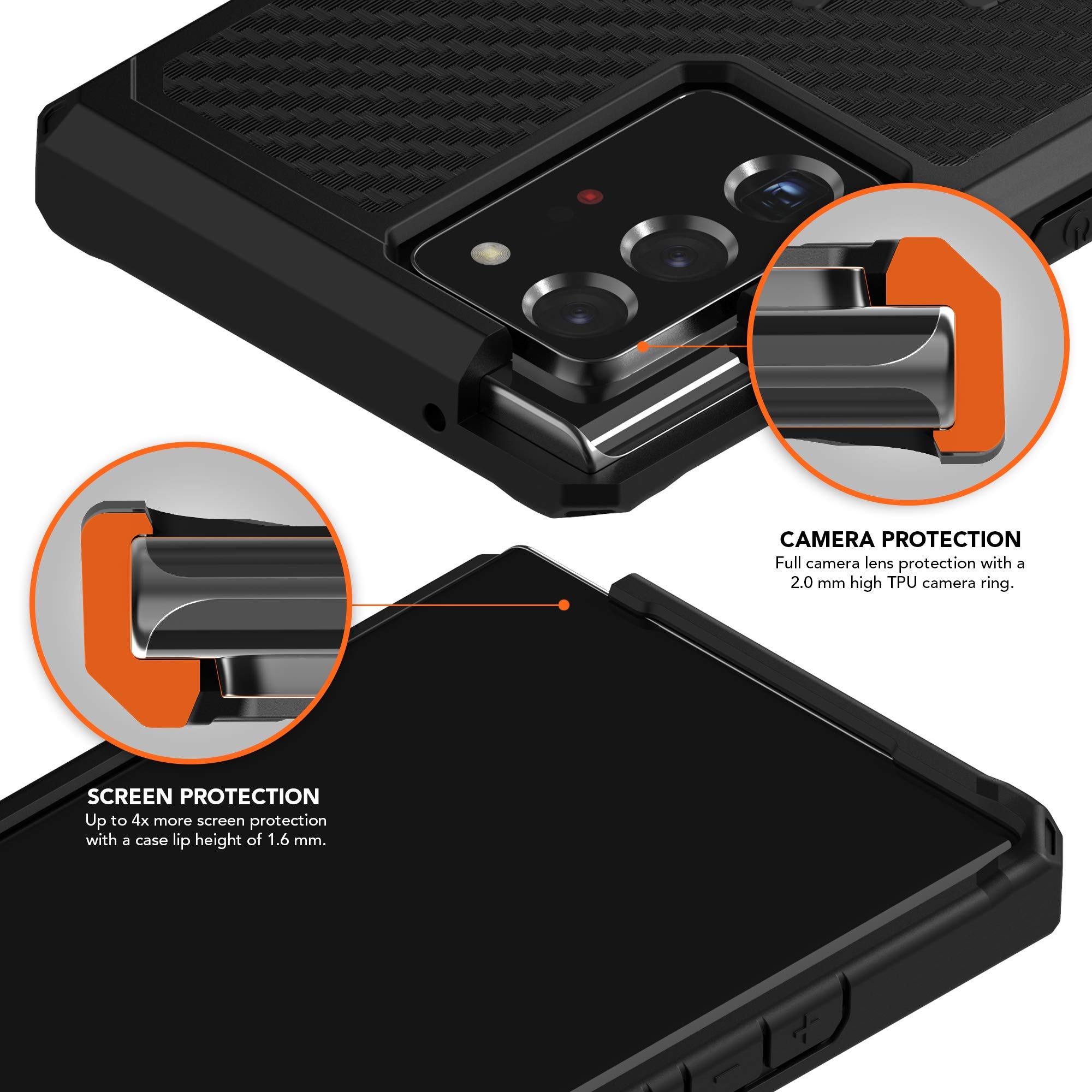 Foto 3 | Funda Rokform Para Galaxy Note 20, Ultra Magnética, Con Cierre Giratorio, Color Negro - Venta Internacional.