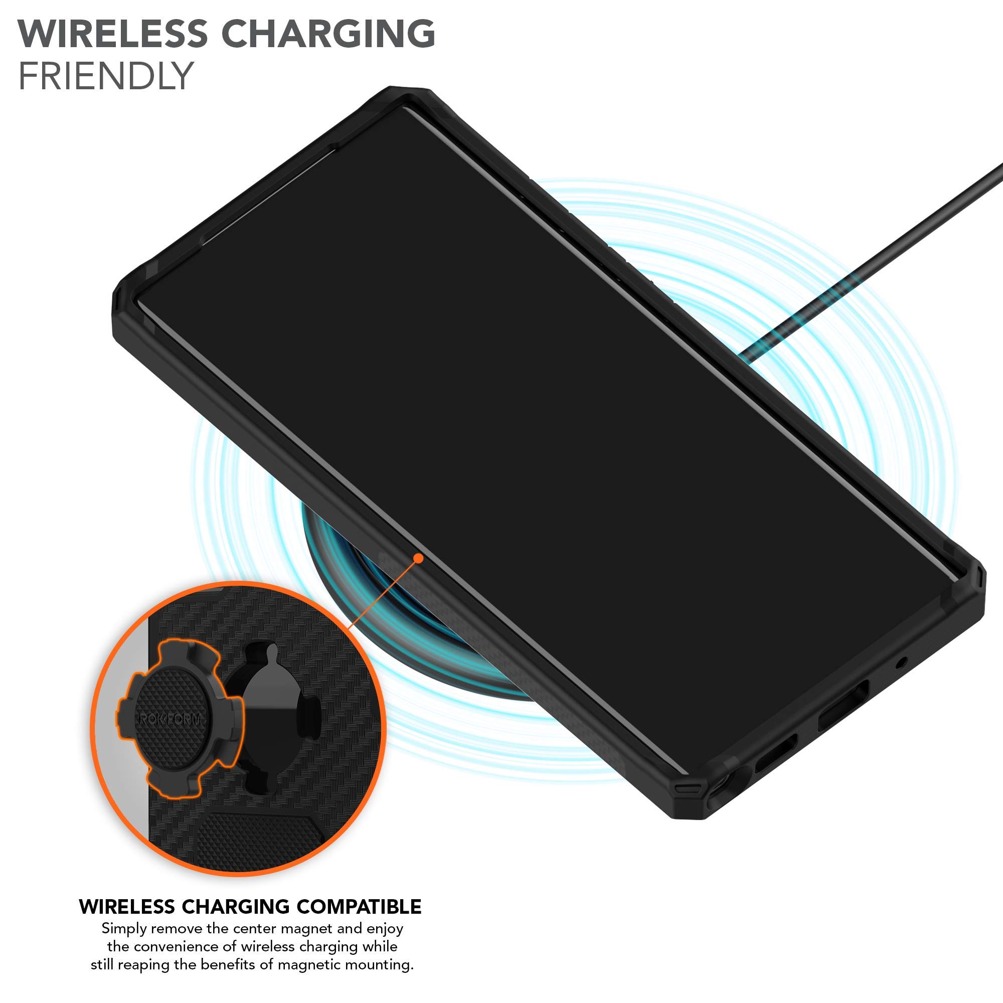 Foto 6 | Funda Rokform Para Galaxy Note 20, Ultra Magnética, Con Cierre Giratorio, Color Negro - Venta Internacional.
