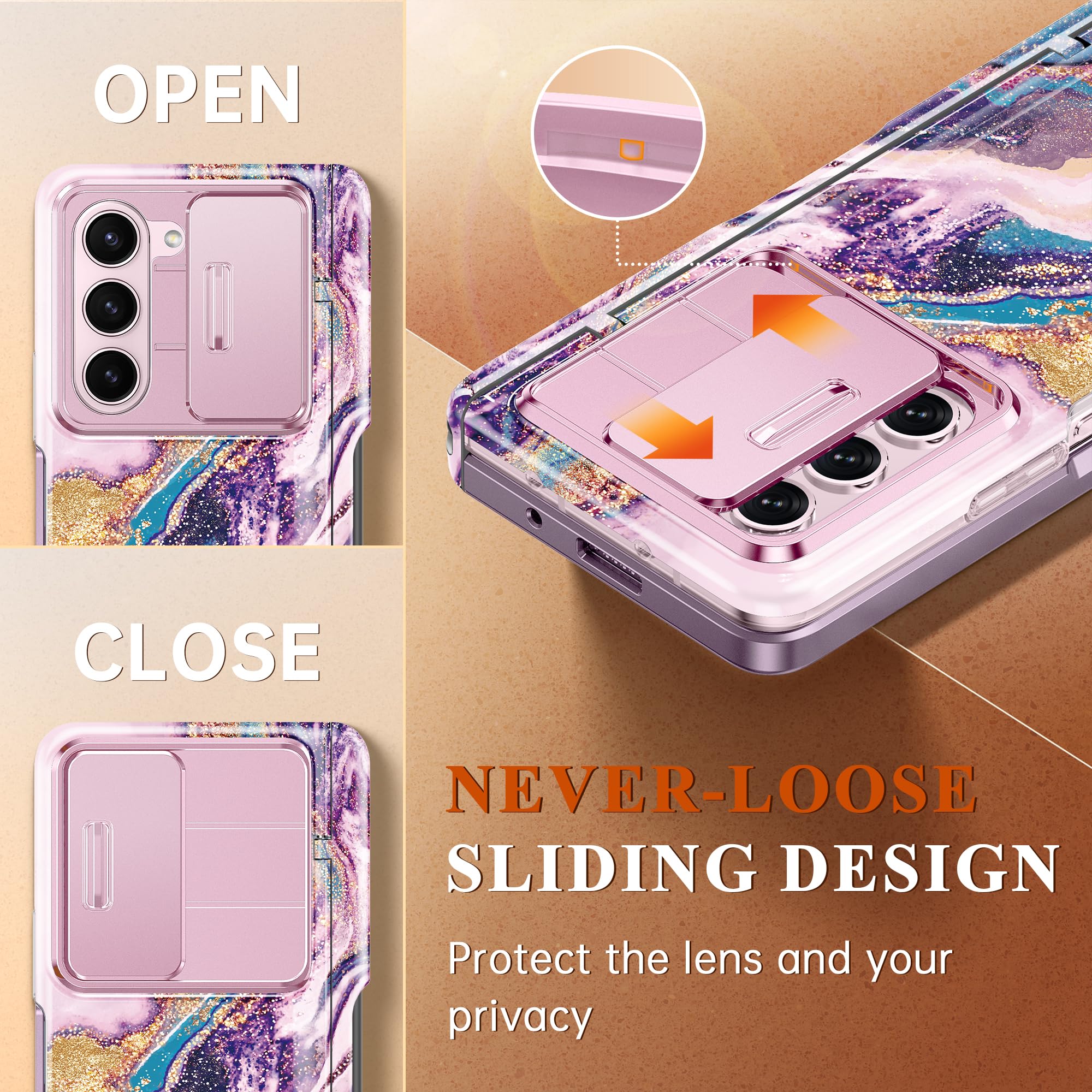 Foto 5 | Funda De Teléfono Gviewin Para Samsung Galaxy Z Fold 6 Con Soporte Para Bolígrafos - Venta Internacional.