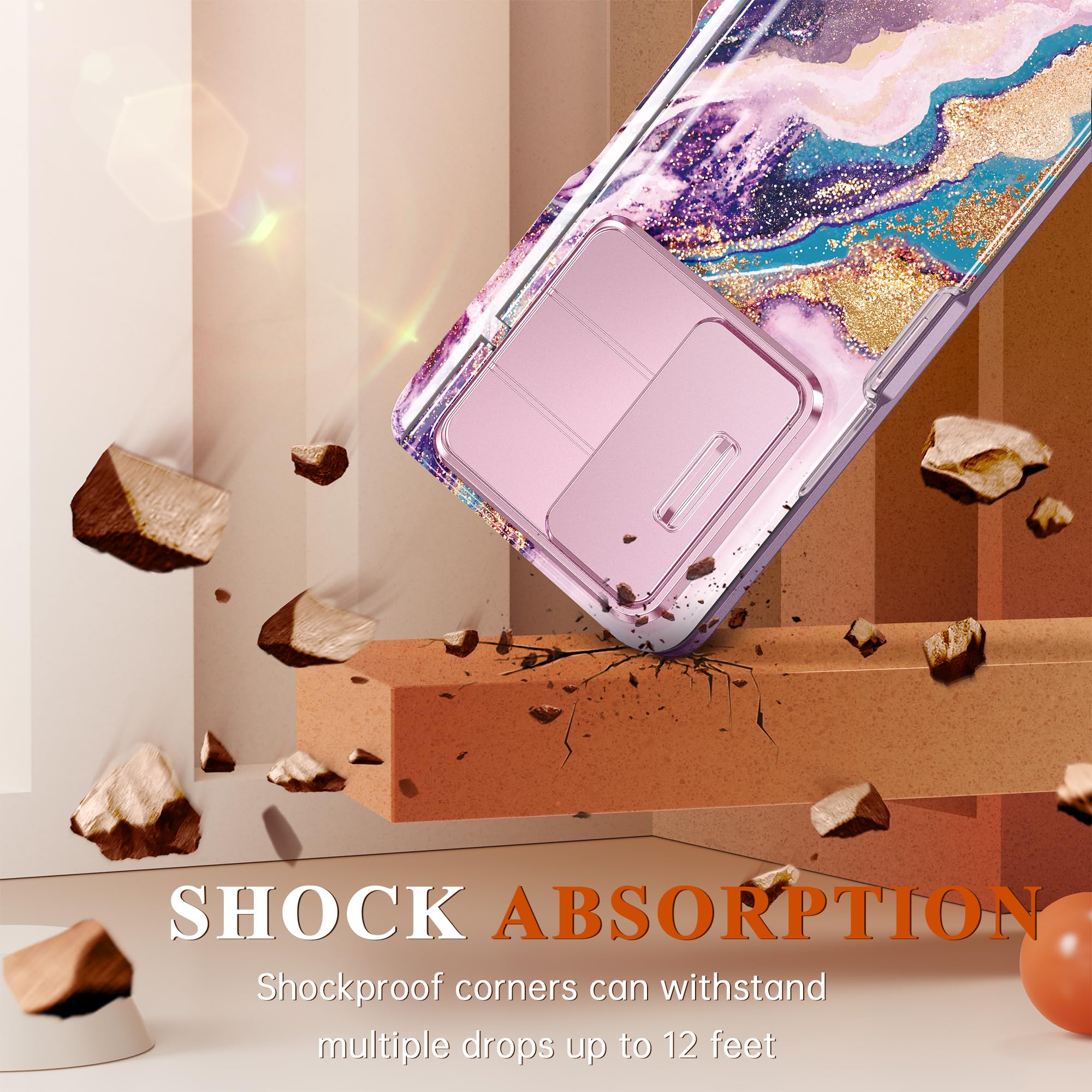 Foto 6 | Funda De Teléfono Gviewin Para Samsung Galaxy Z Fold 6 Con Soporte Para Bolígrafos - Venta Internacional.