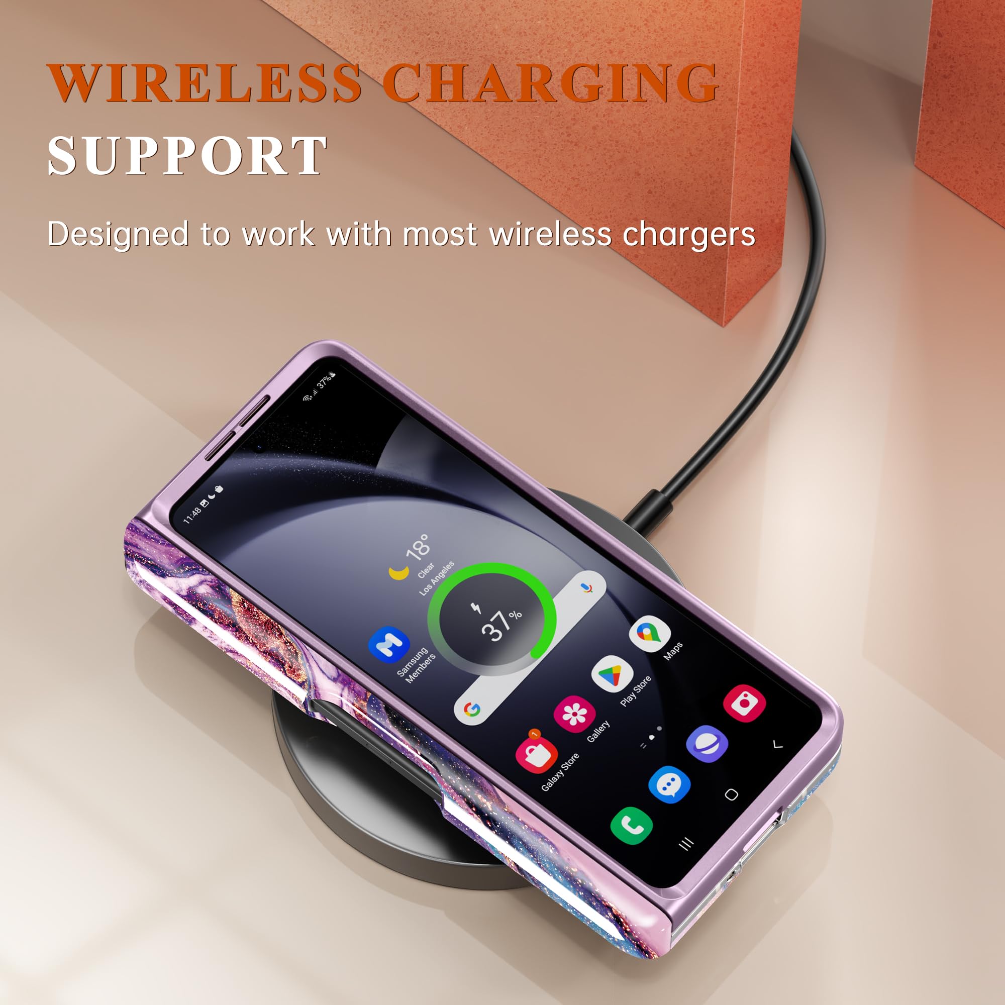 Foto 8 pulgar | Funda De Teléfono Gviewin Para Samsung Galaxy Z Fold 6 Con Soporte Para Bolígrafos - Venta Internacional.