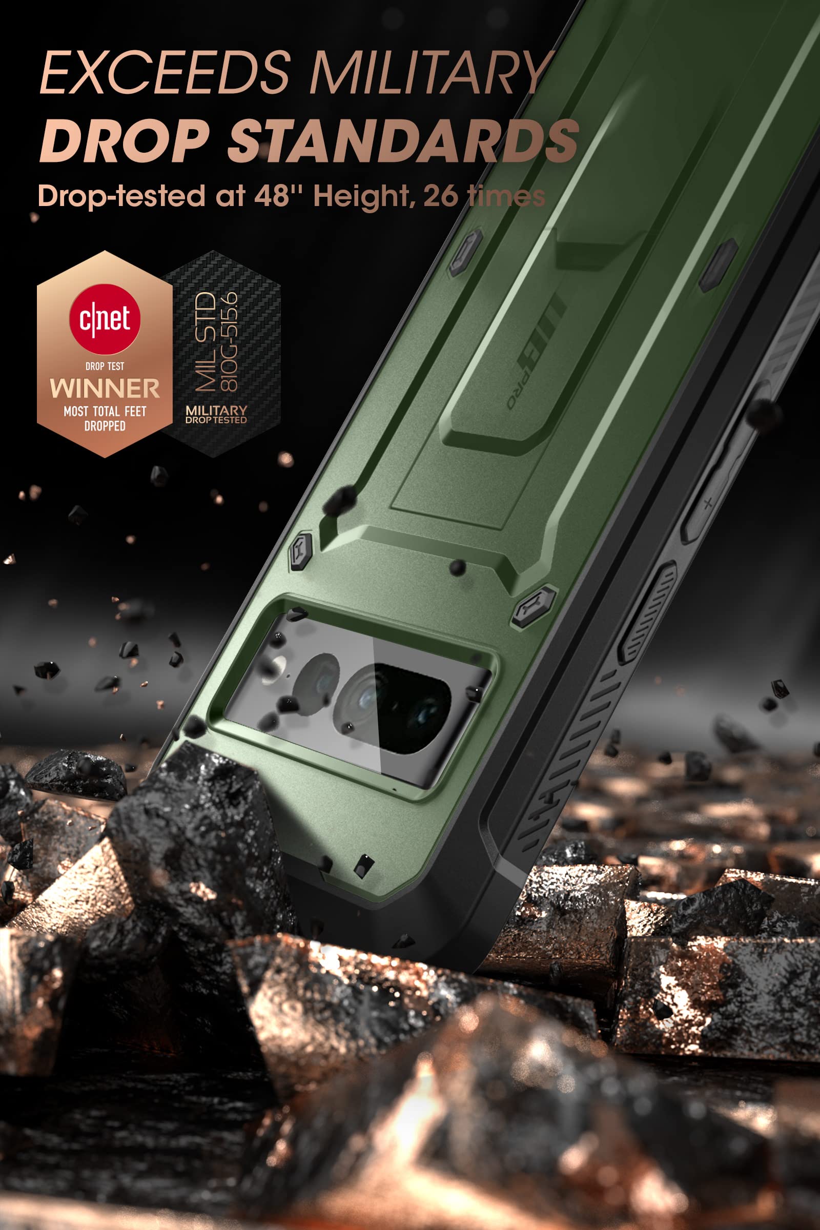 Foto 4 pulgar | Funda Supcase Unicorn Beetle Pro Series Para Google Pixel 7 Pro - Venta Internacional.