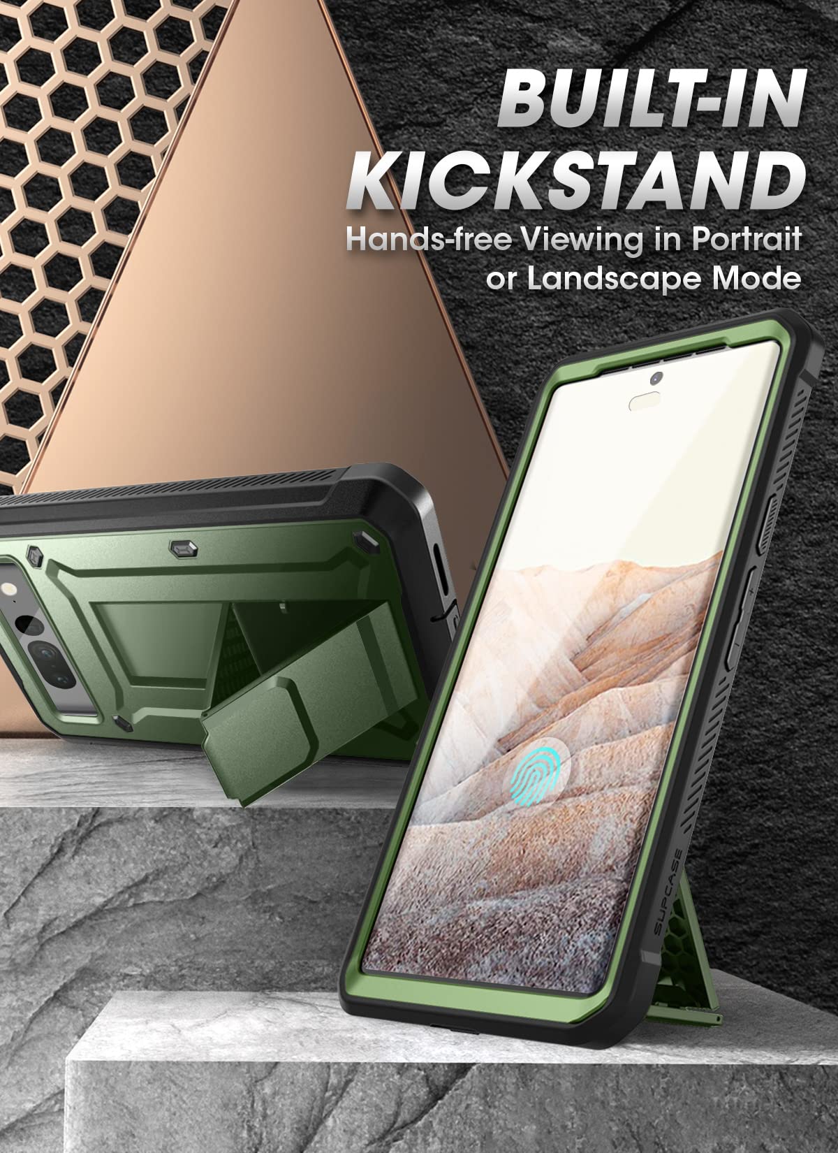 Foto 5 pulgar | Funda Supcase Unicorn Beetle Pro Series Para Google Pixel 7 Pro - Venta Internacional.