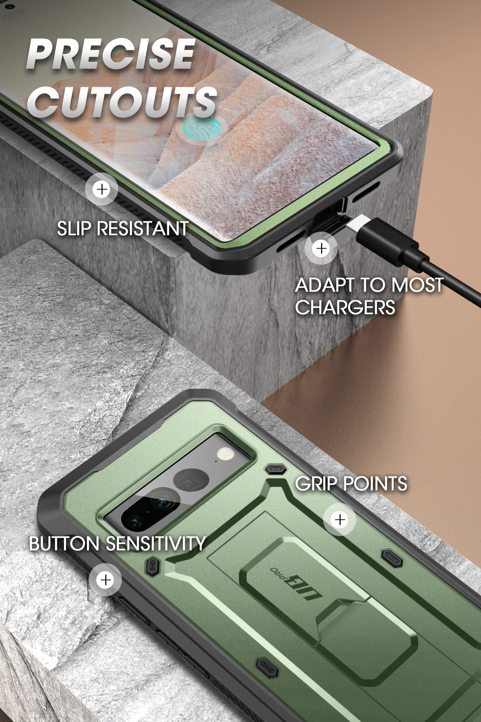 Foto 8 pulgar | Funda Supcase Unicorn Beetle Pro Series Para Google Pixel 7 Pro - Venta Internacional.