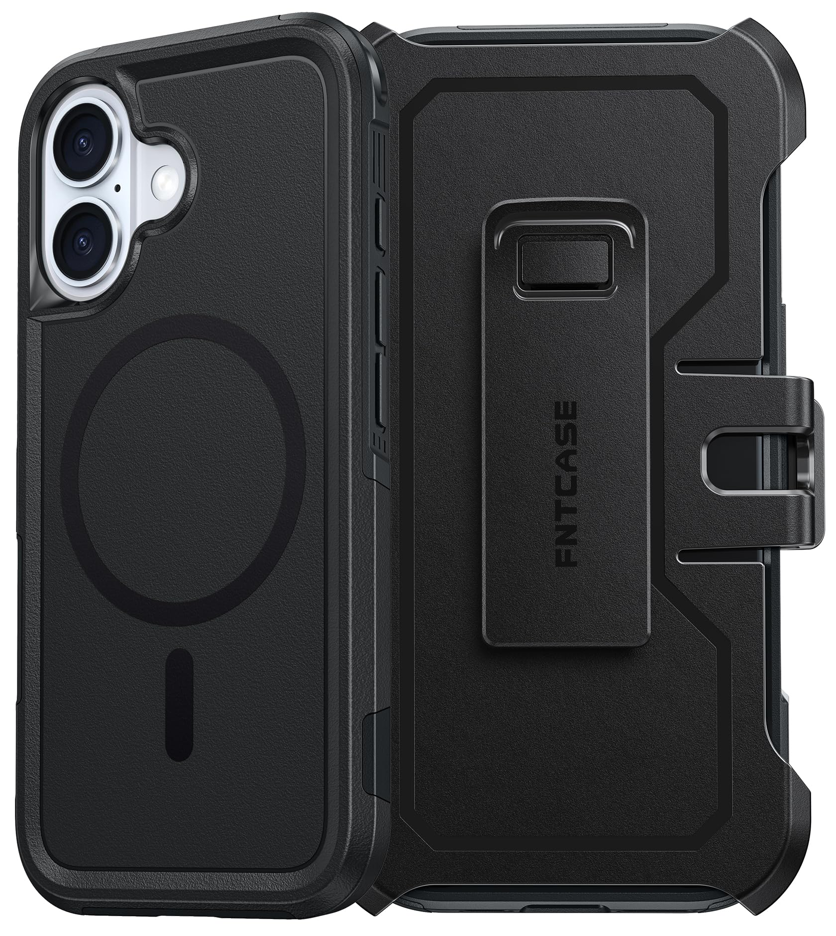 Foto 2 pulgar | Funda De Teléfono Fntcase Para Iphone 16 Magnética A Prueba De Golpes Negra - Venta Internacional.