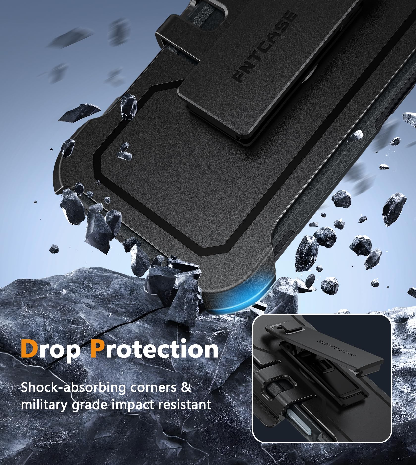 Foto 6 pulgar | Funda De Teléfono Fntcase Para Iphone 16 Magnética A Prueba De Golpes Negra - Venta Internacional.