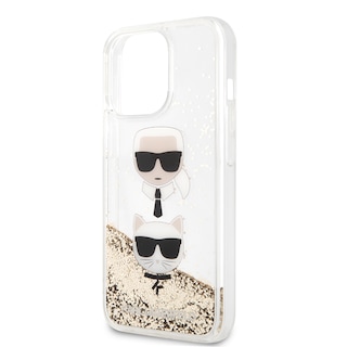 Foto 6 | Funda Karl Glitter Líquido K&c Para Iphone 13 Pro - Dorado