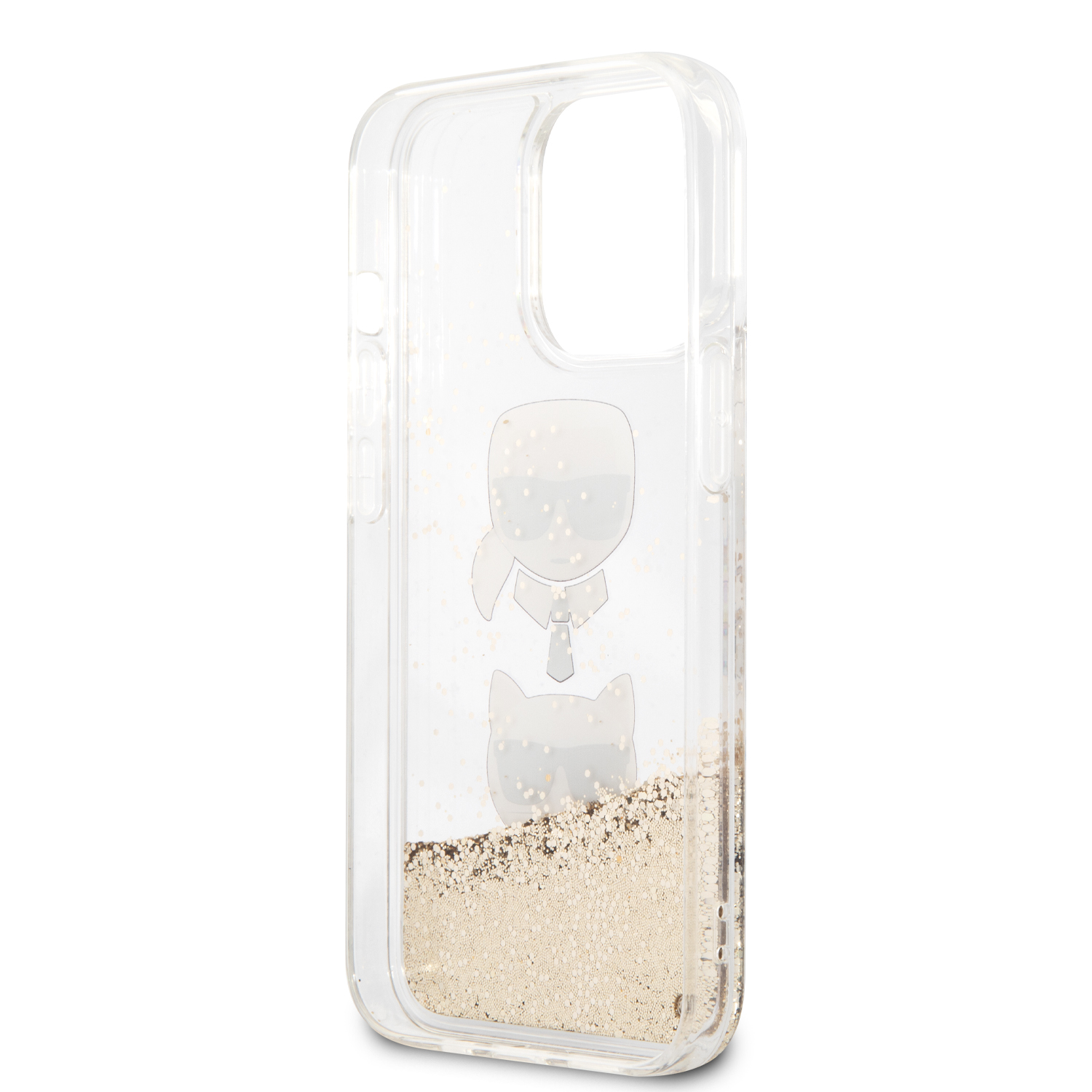 Foto 7 | Funda Karl Glitter Líquido K&c Para Iphone 13 Pro - Dorado