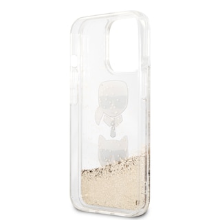 Foto 7 | Funda Karl Glitter Líquido K&c Para Iphone 13 Pro - Dorado