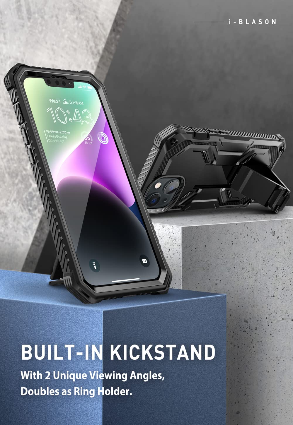 Foto 8 pulgar | Funda I-blason Armorbox Para Iphone 14 Plus Con Soporte Y Clip Para Cinturón - Venta Internacional.