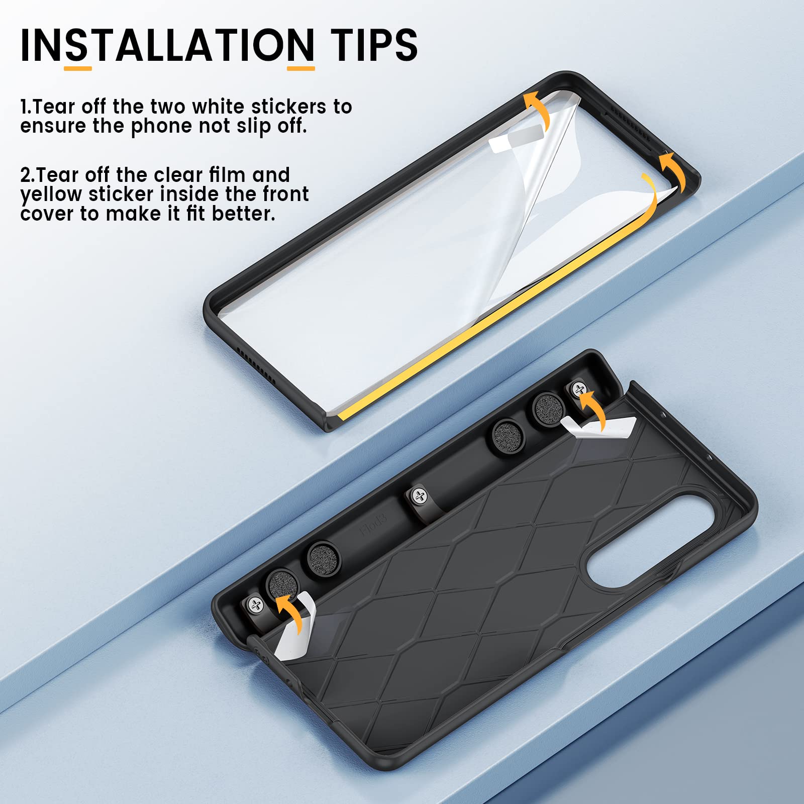 Foto 3 pulgar | Funda Caka Para Samsung Galaxy Z Fold 3 Con Cámara Deslizante - Venta Internacional.