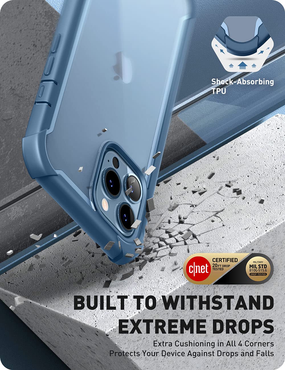 Foto 5 pulgar | Funda De Teléfono I-blason Ares Para Iphone 13 Pro De 6.1 Pulgadas Con Protector De Pantalla - Venta Internacional.