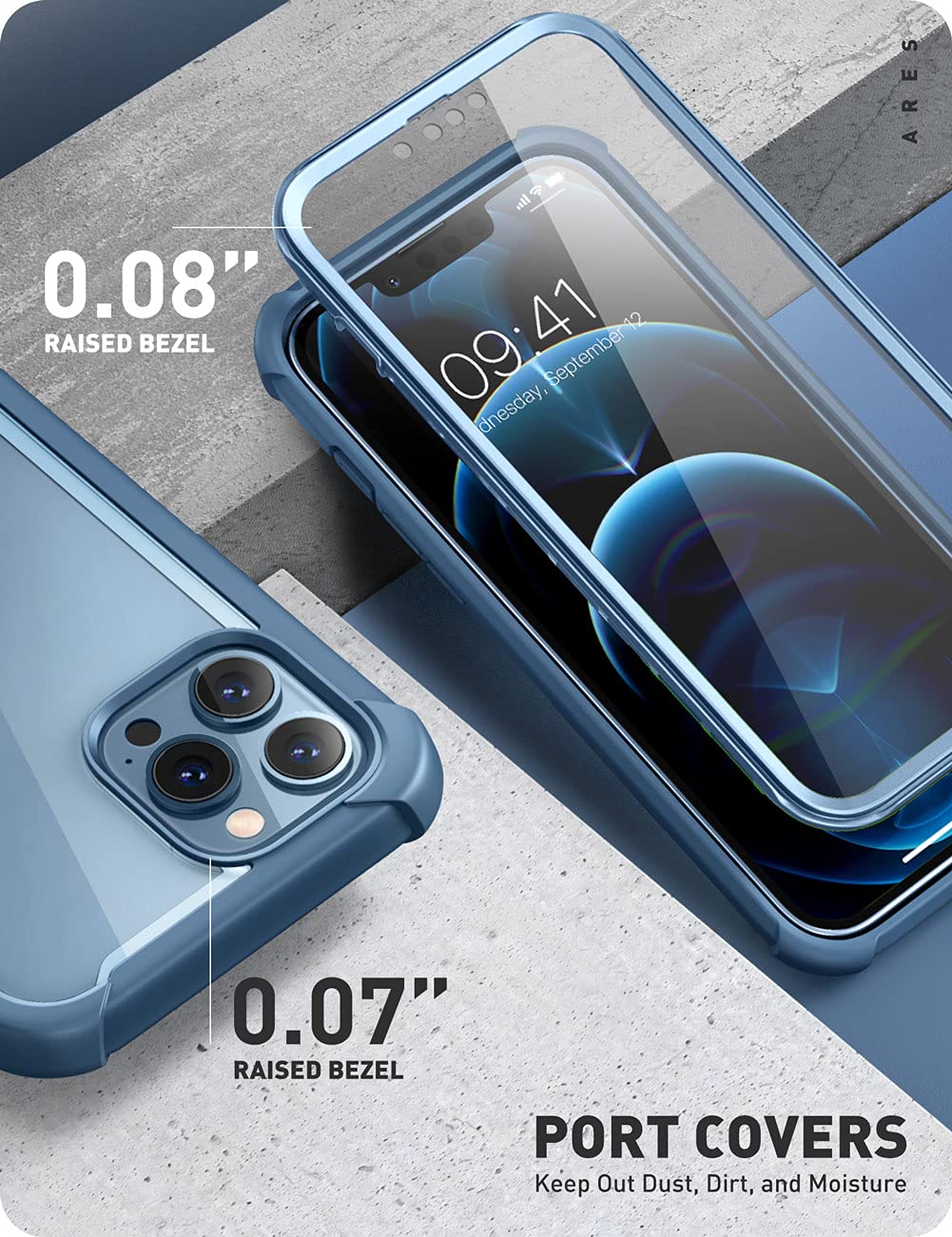 Foto 7 pulgar | Funda De Teléfono I-blason Ares Para Iphone 13 Pro De 6.1 Pulgadas Con Protector De Pantalla - Venta Internacional.