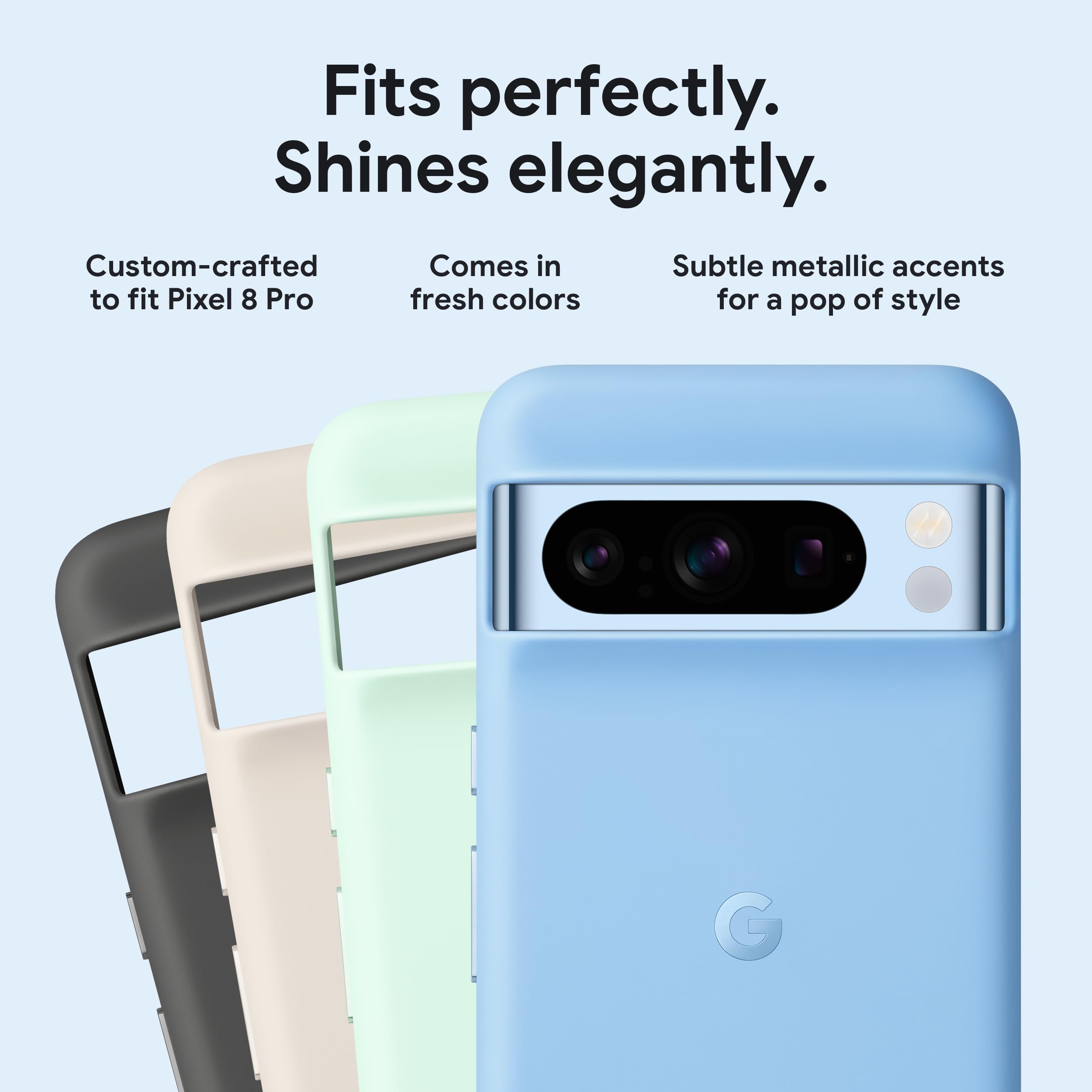Foto 3 | Funda Para Teléfono Google Pixel 8 Pro De Silicona Resistente A Las Manchas - Venta Internacional.
