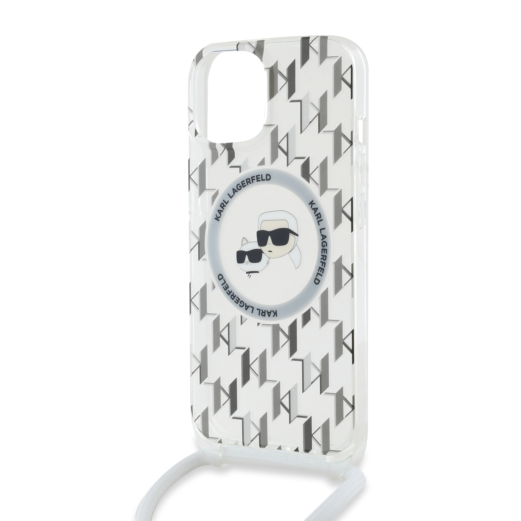 Foto 6 pulgar | Funda Karl Crossbody Monograma K&c Para Iphone 14 - Transparente