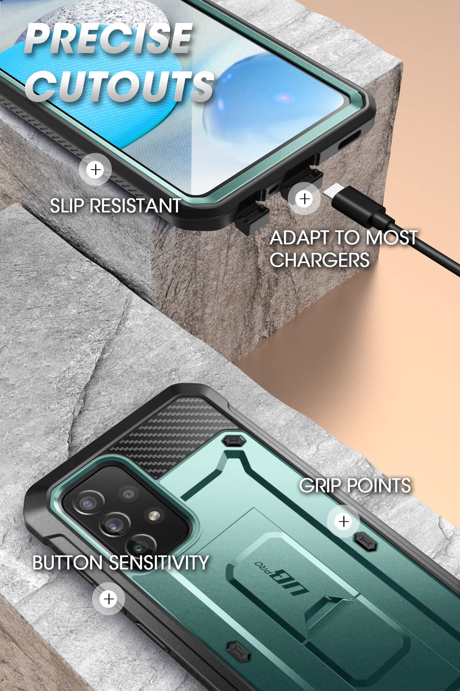 Foto 7 pulgar | Funda Para Teléfono Supcase Unicorn Beetle Pro Para Samsung Galaxy A53 5g - Venta Internacional.