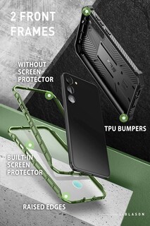 Foto 3 | Funda I-blason Armorbox Para Samsung Galaxy S23 Con Soporte, Color Verde - Venta Internacional.