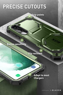 Foto 5 | Funda I-blason Armorbox Para Samsung Galaxy S23 Con Soporte, Color Verde - Venta Internacional.