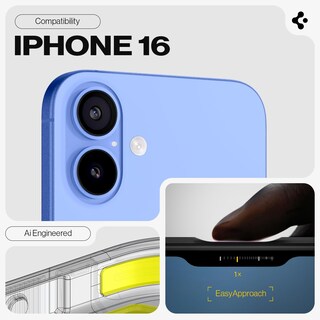 Foto 2 | Funda Spigen Tough Armor (ai) Para Iphone 16 Negra - Venta Internacional.