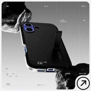 Foto 3 | Funda Spigen Tough Armor (ai) Para Iphone 16 Negra - Venta Internacional.