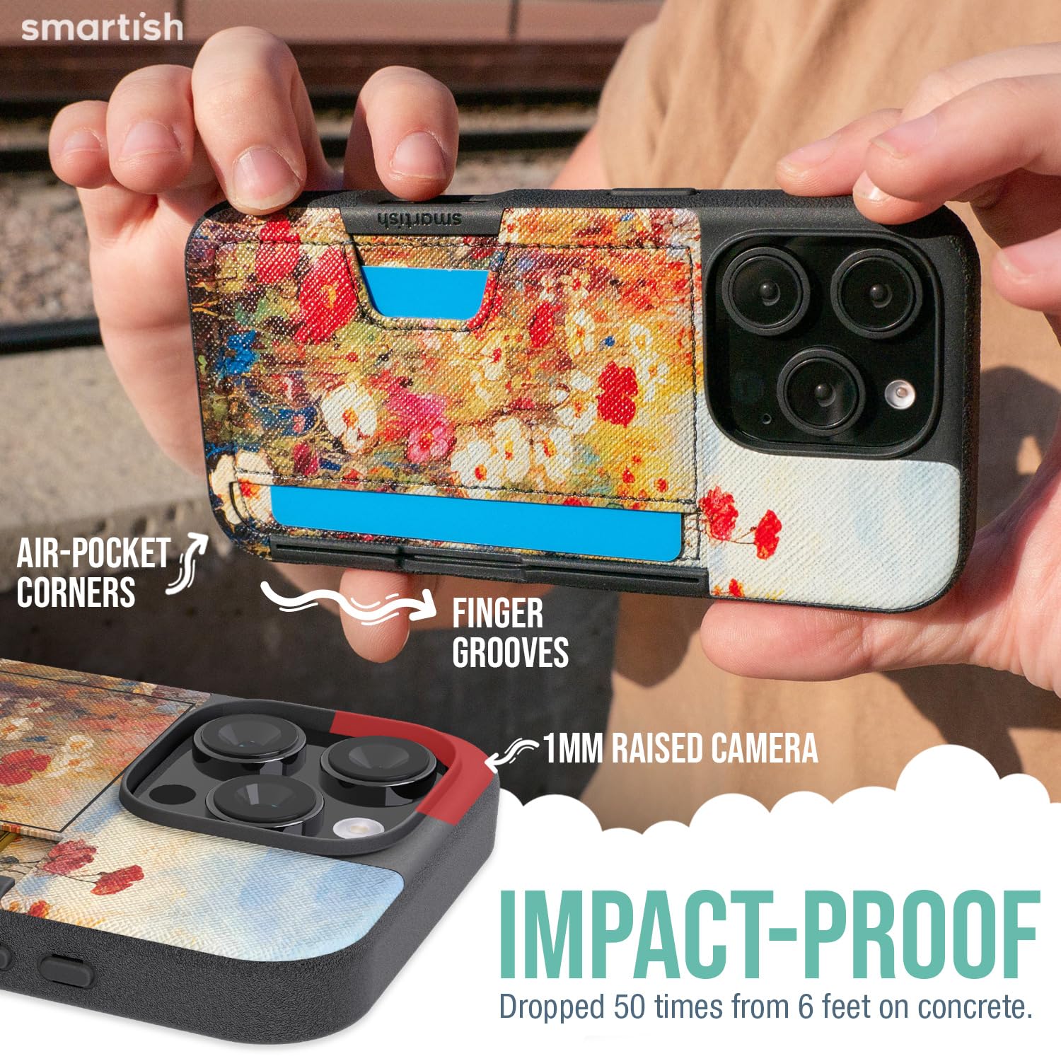 Foto 5 pulgar | Funda Tipo Cartera Smartish  Para Iphone 16 Pro Wallet Slayer Vol. 2 - Venta Internacional.