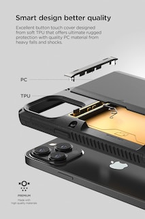 Foto 6 | Funda De Teléfono Vrs Design Damda Glide Pro Para Iphone 14 Pro Max - Venta Internacional.