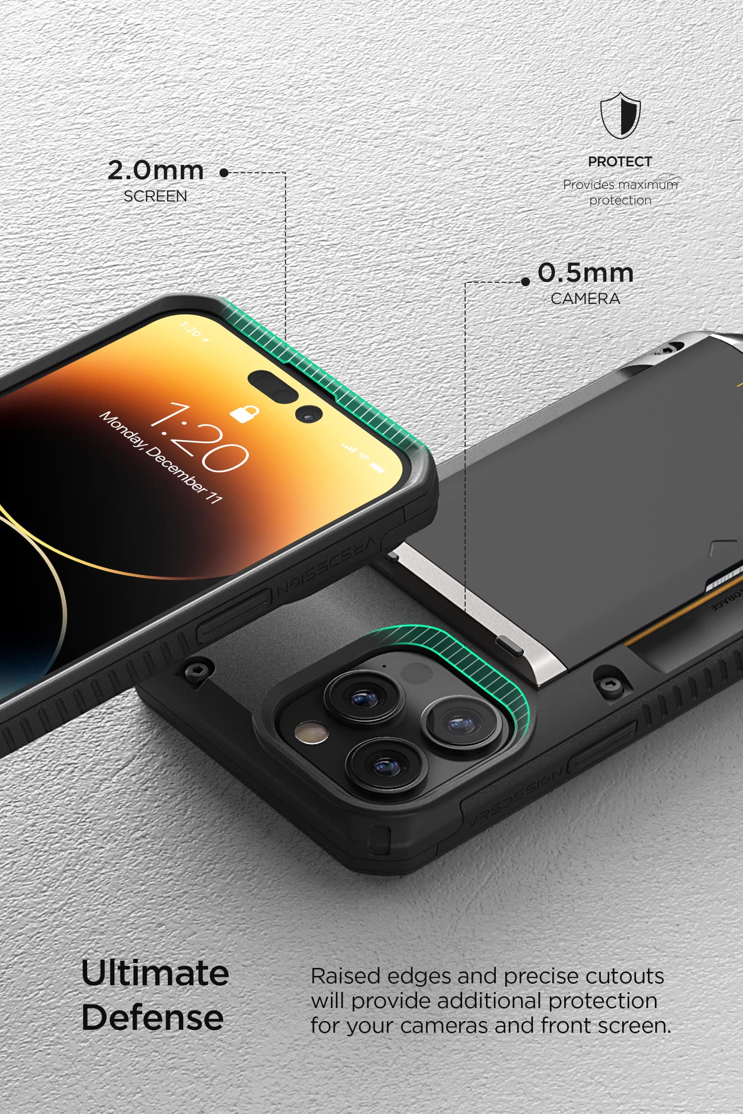 Foto 7 | Funda De Teléfono Vrs Design Damda Glide Pro Para Iphone 14 Pro Max - Venta Internacional.