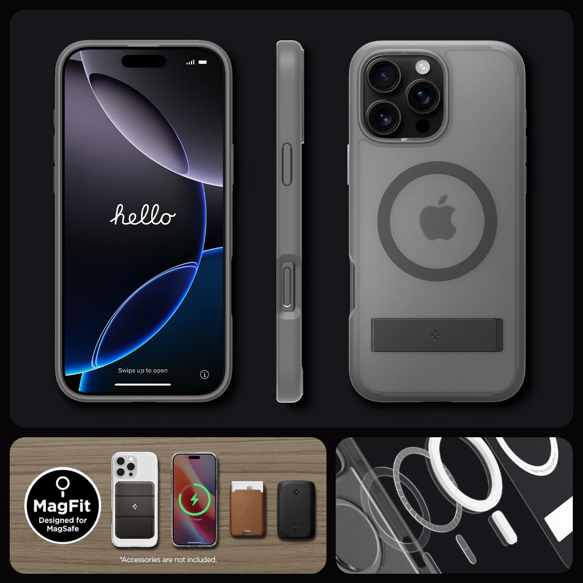 Foto 8 pulgar | Funda Spigen Ultra Hybrid S Magfit Para Iphone 16 Pro Max - Venta Internacional.