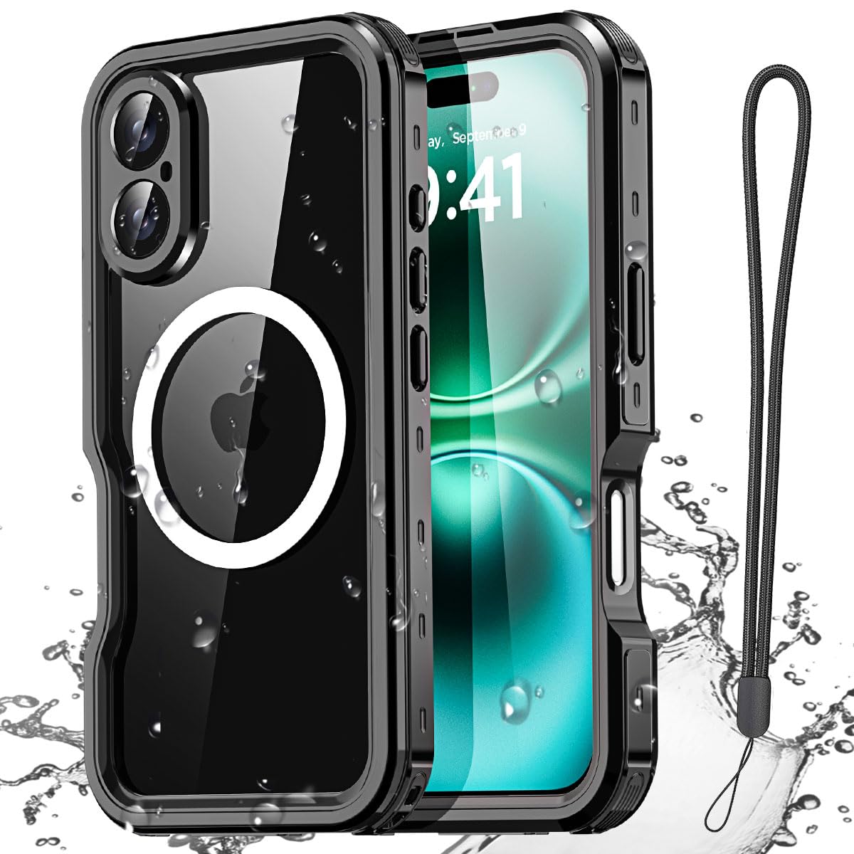Funda Impermeable Aicase Para Iphone 16 (6.1) Con Magsafe Ip68 - Venta Internacional.