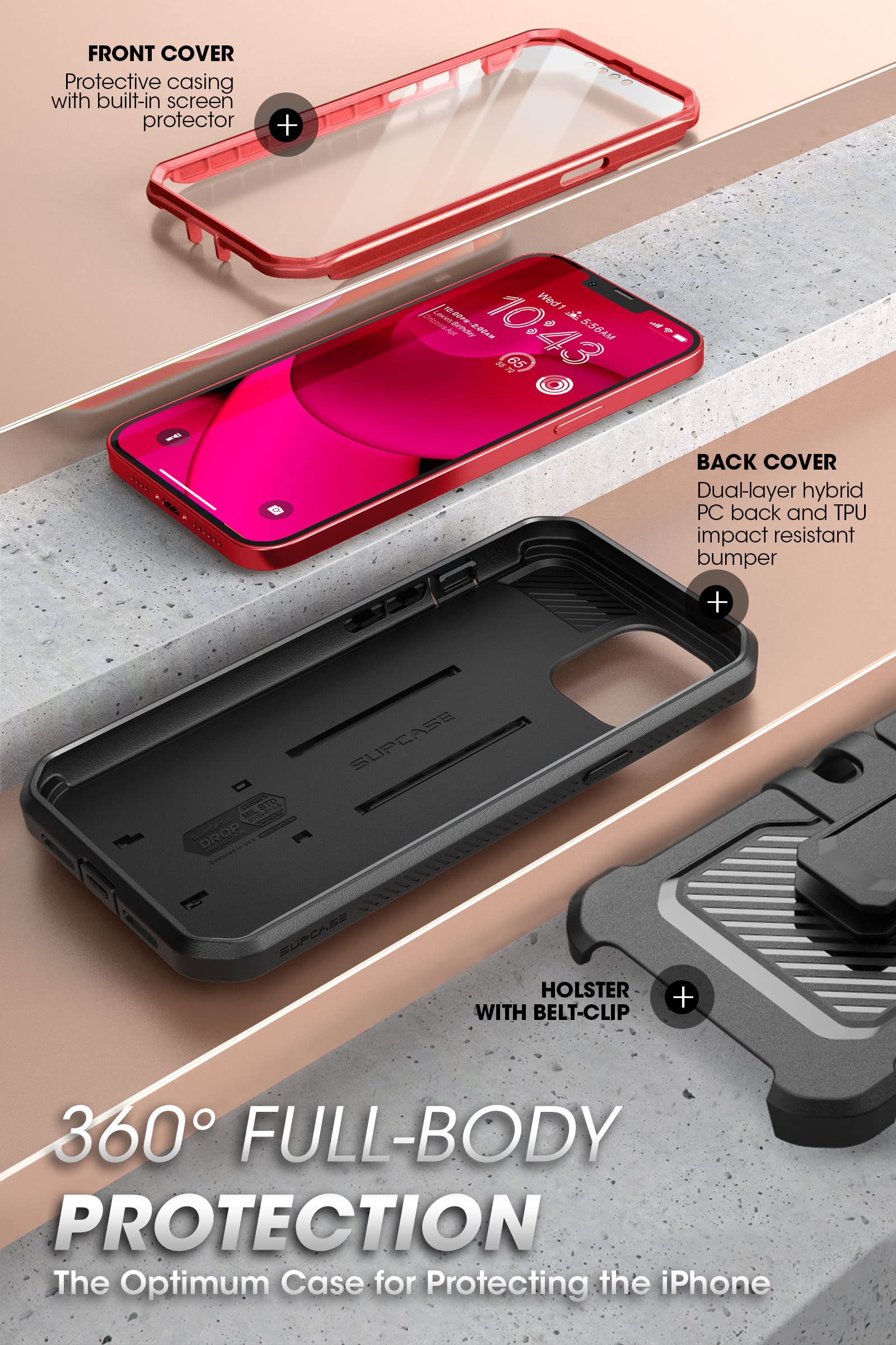 Foto 6 pulgar | Funda de Teléfono Supcase Unicorn Beetle Pro para Iphone 14 Plus - Venta Internacional