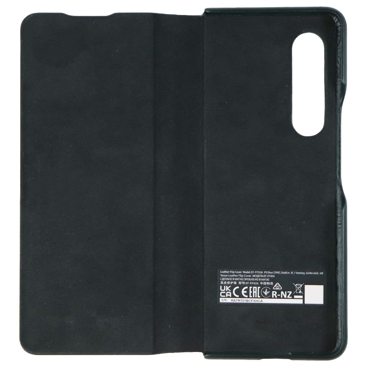 Foto 4 pulgar | Funda Para Teléfono Samsung Galaxy Z Fold 3 De Piel Verde Con Soporte - Venta Internacional.
