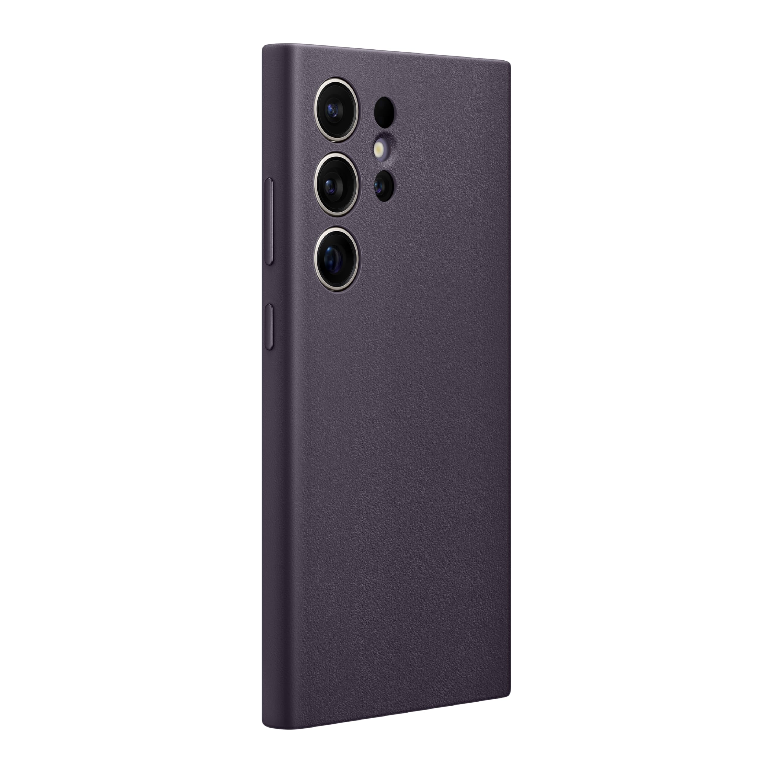 Foto 4 pulgar | Funda Para Teléfono Samsung Galaxy S24 De Piel Ultra Vegana Violeta Oscuro - Venta Internacional.