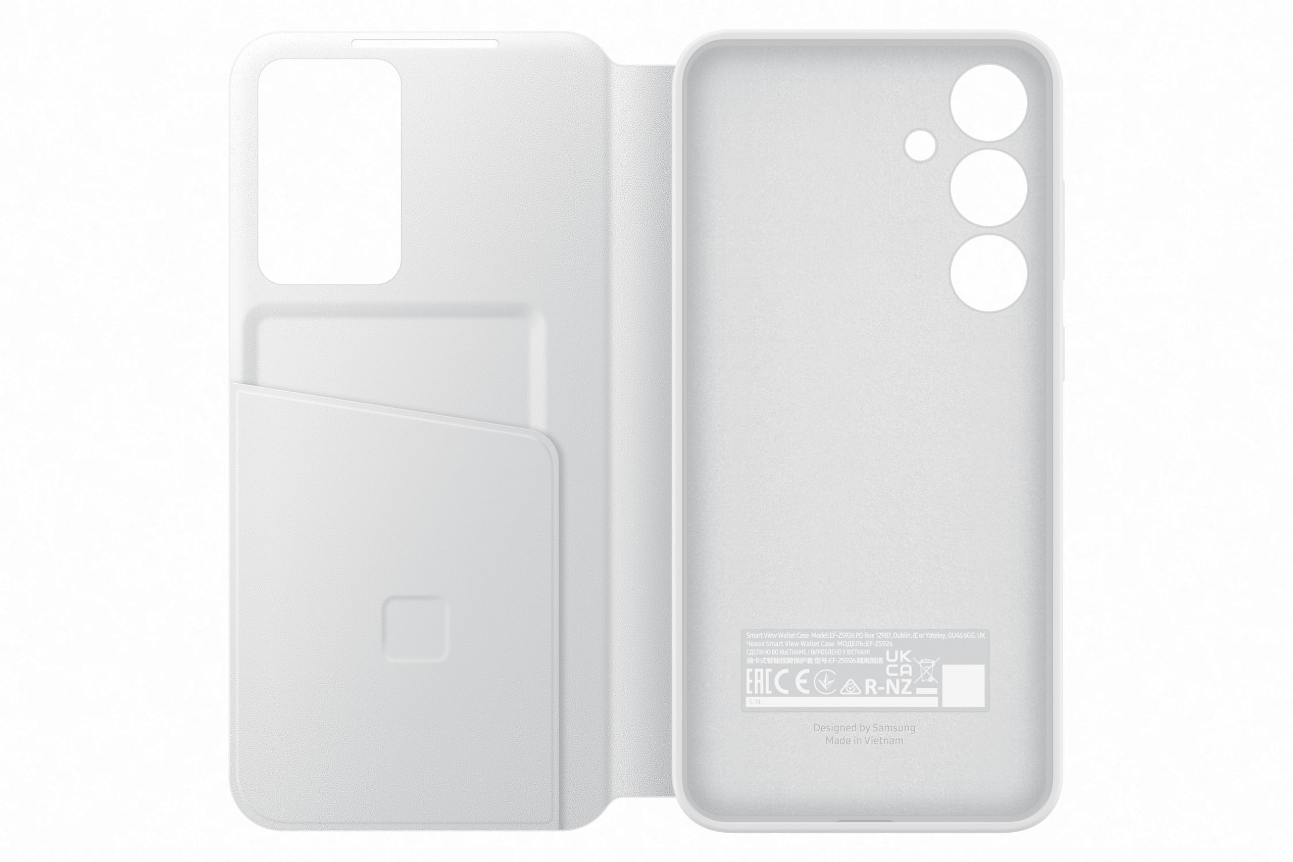 Foto 5 pulgar | Funda Smart View Wallet Para Samsung Galaxy S24+, Color Blanco - Venta Internacional.