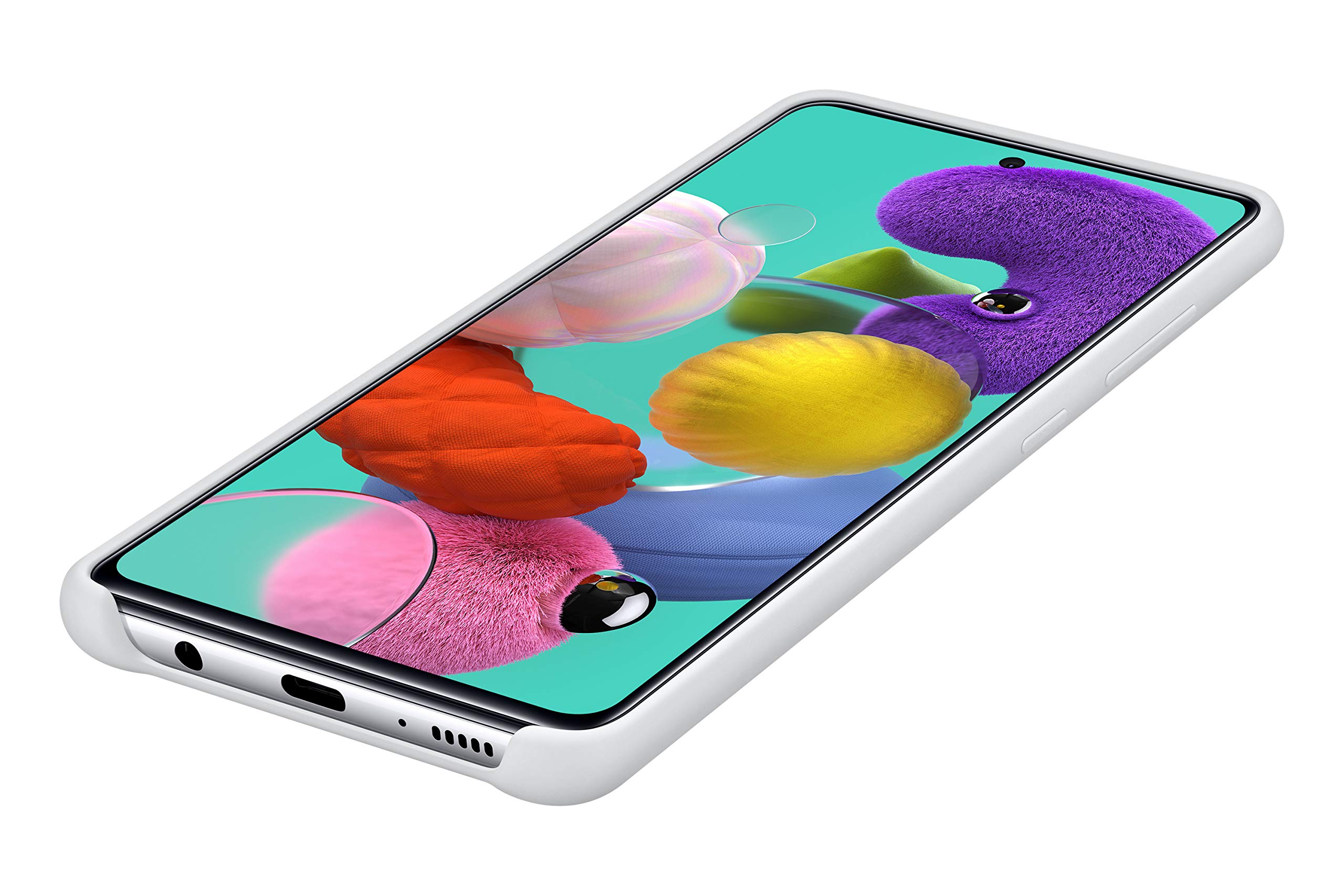 Foto 5 pulgar | Funda Para Teléfono Samsung Galaxy A51 Soft Touch Silicona Blanca - Venta Internacional.