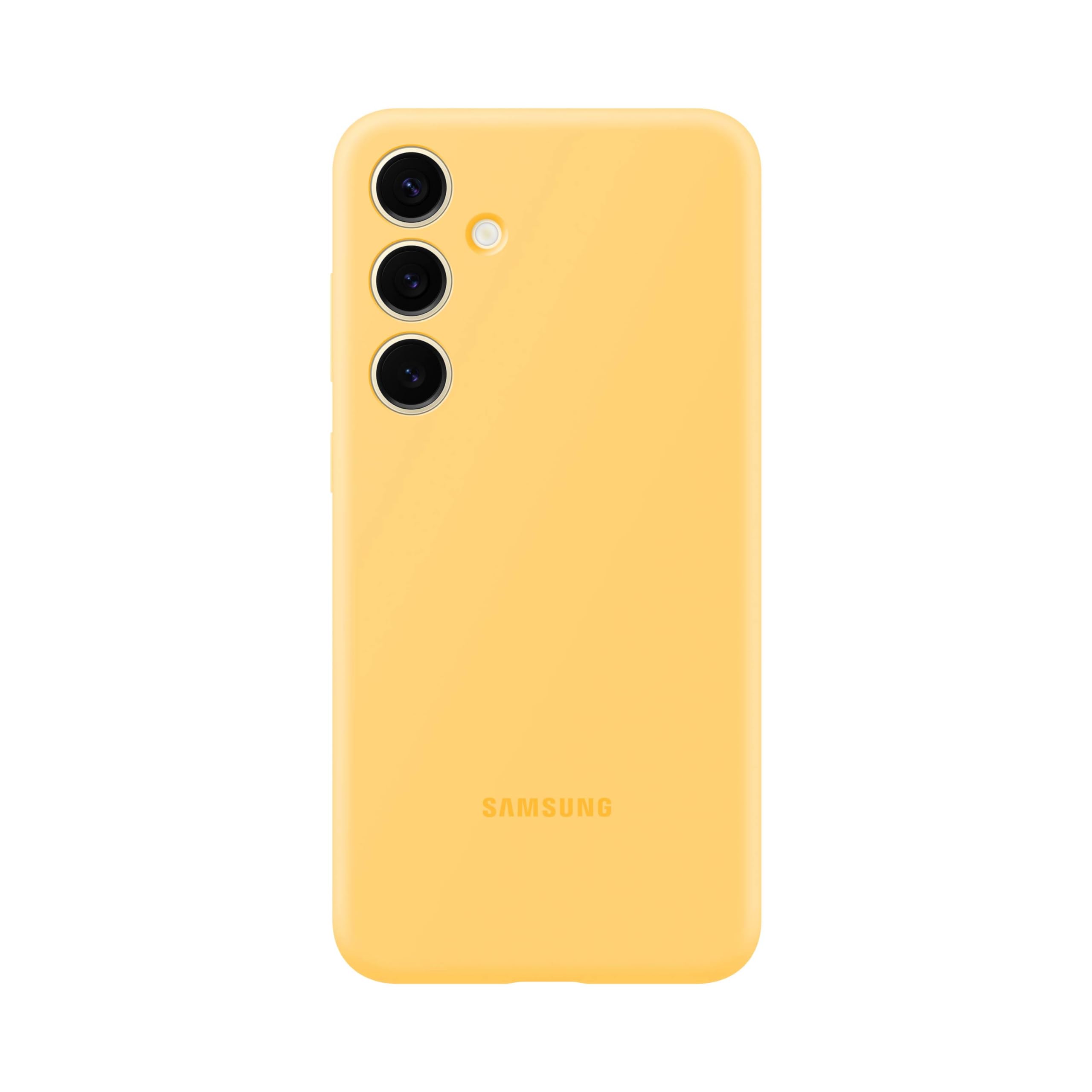 Funda De Teléfono Samsung Galaxy S24+ Plus De Silicona Amarilla - Venta Internacional.