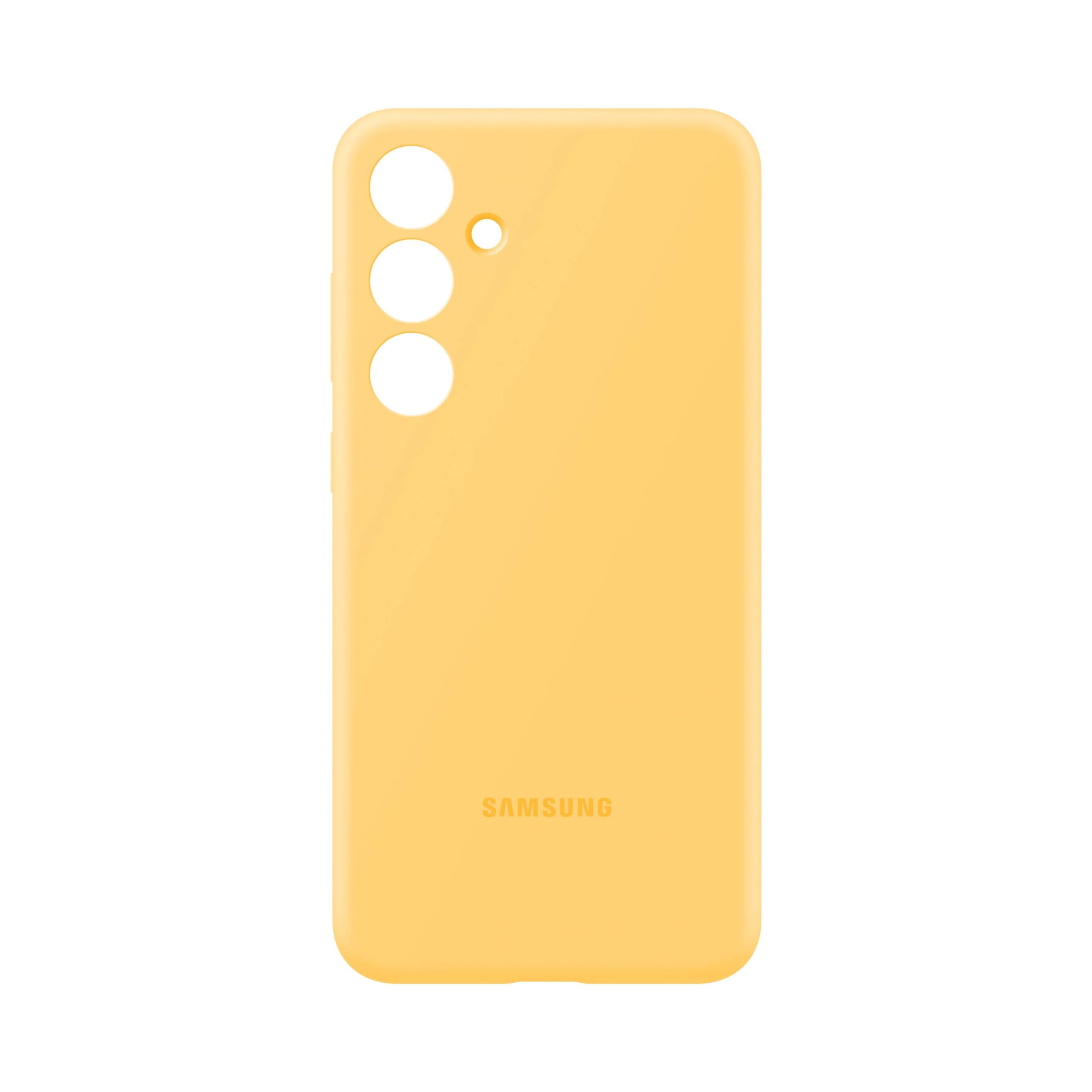 Foto 5 pulgar | Funda De Teléfono Samsung Galaxy S24+ Plus De Silicona Amarilla - Venta Internacional.