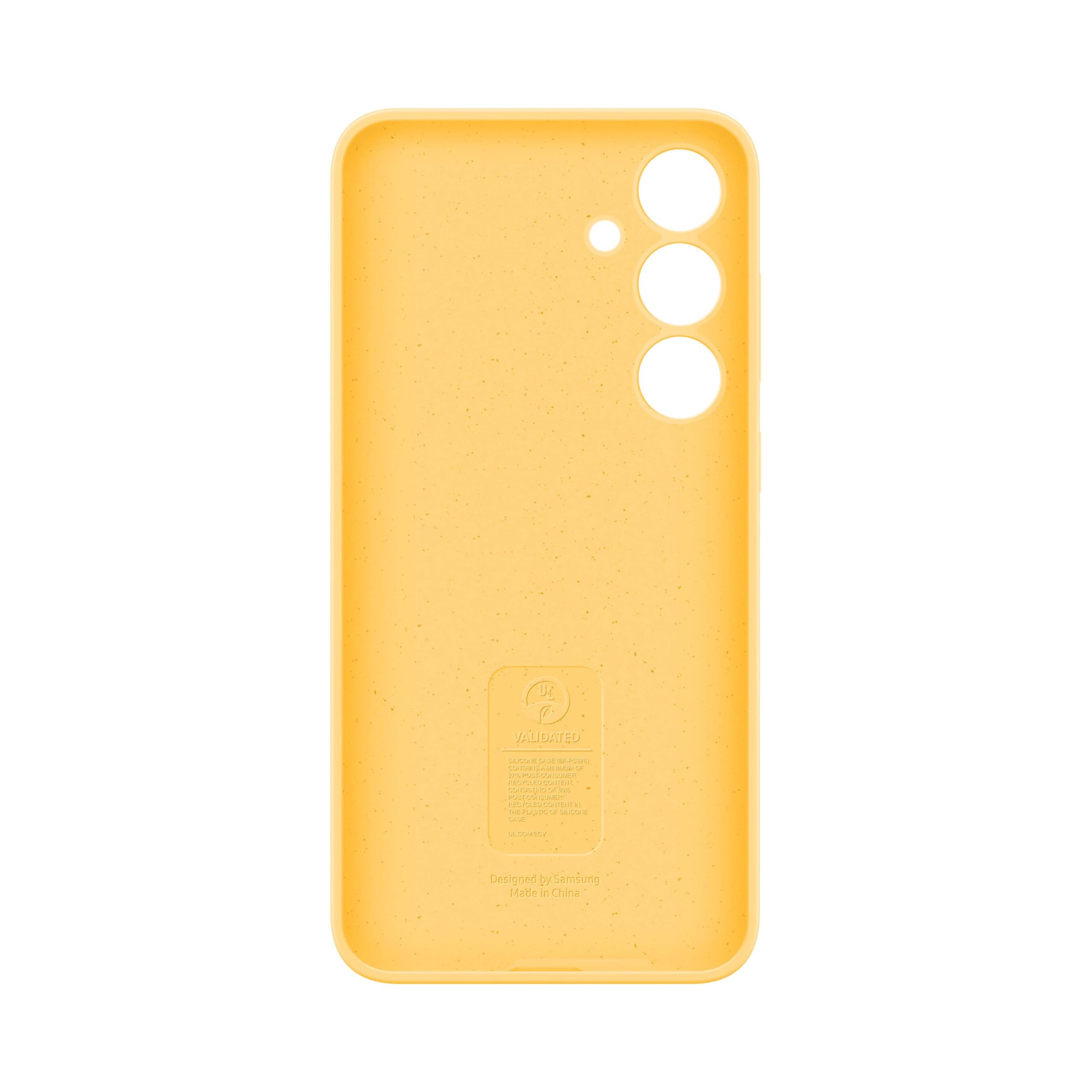 Foto 6 pulgar | Funda De Teléfono Samsung Galaxy S24+ Plus De Silicona Amarilla - Venta Internacional.